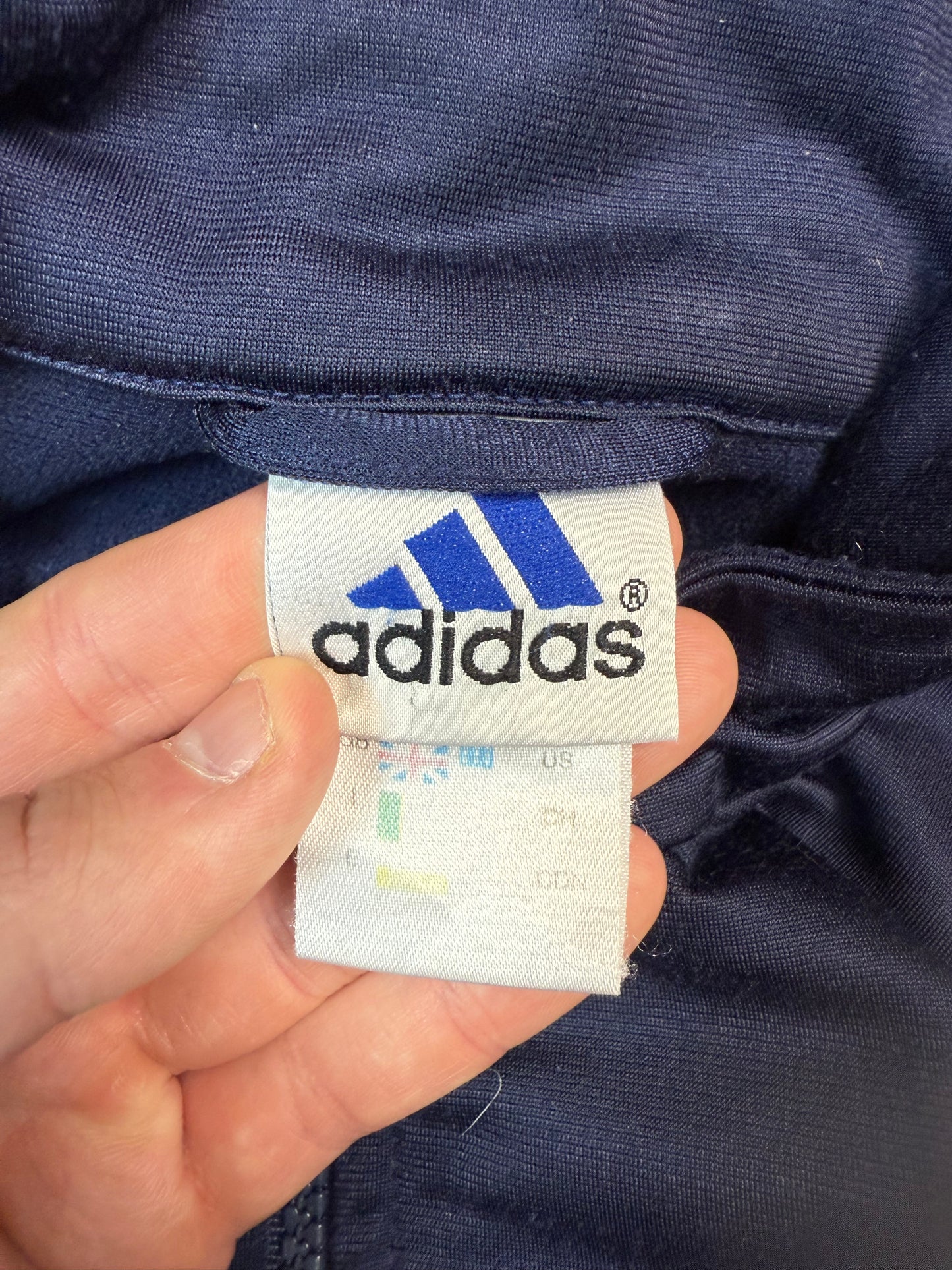 Vintage 90s Adidas originals colour block track top (M)