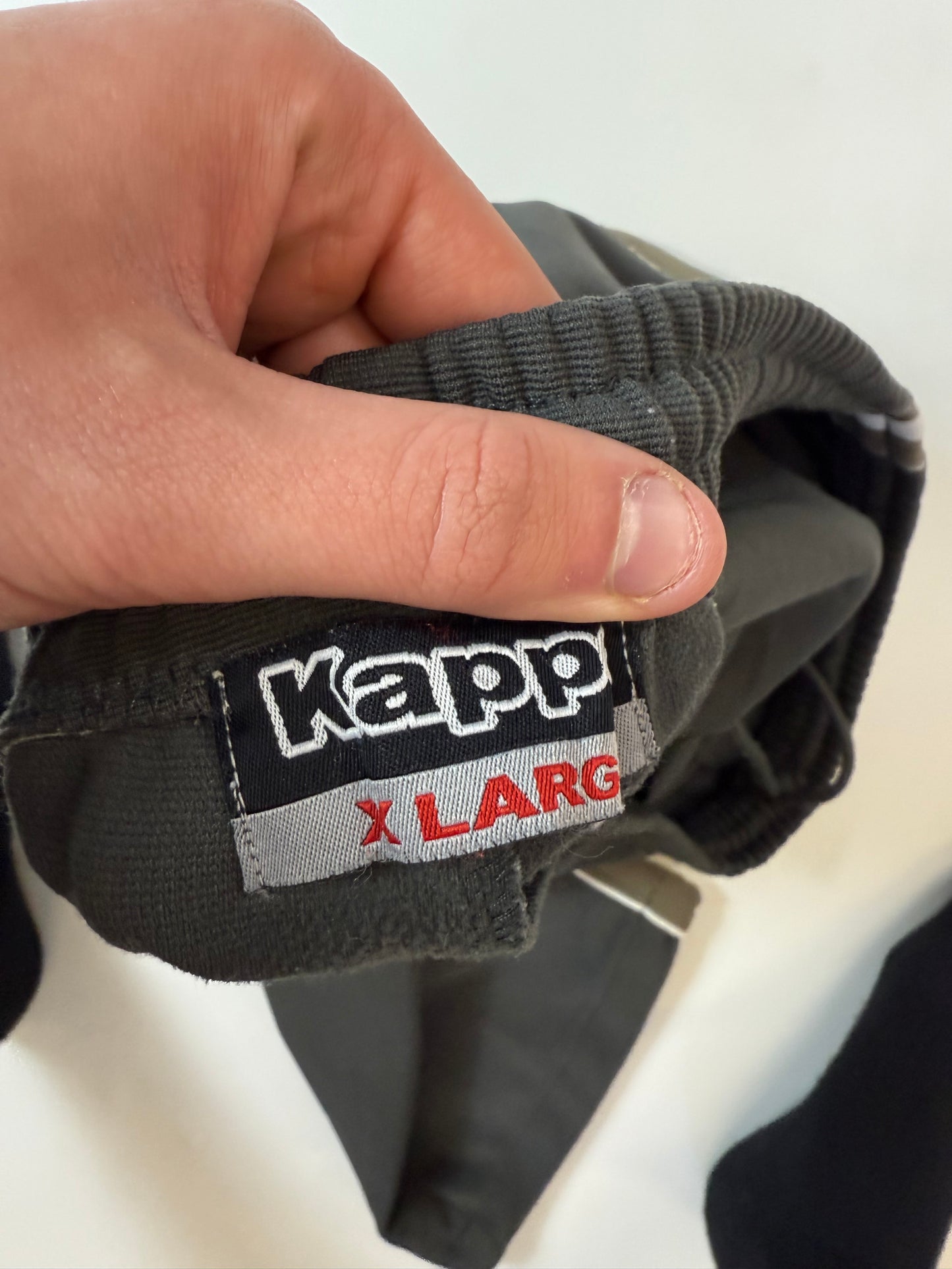 Vintage Kappa side stripe baggy joggers (XL)