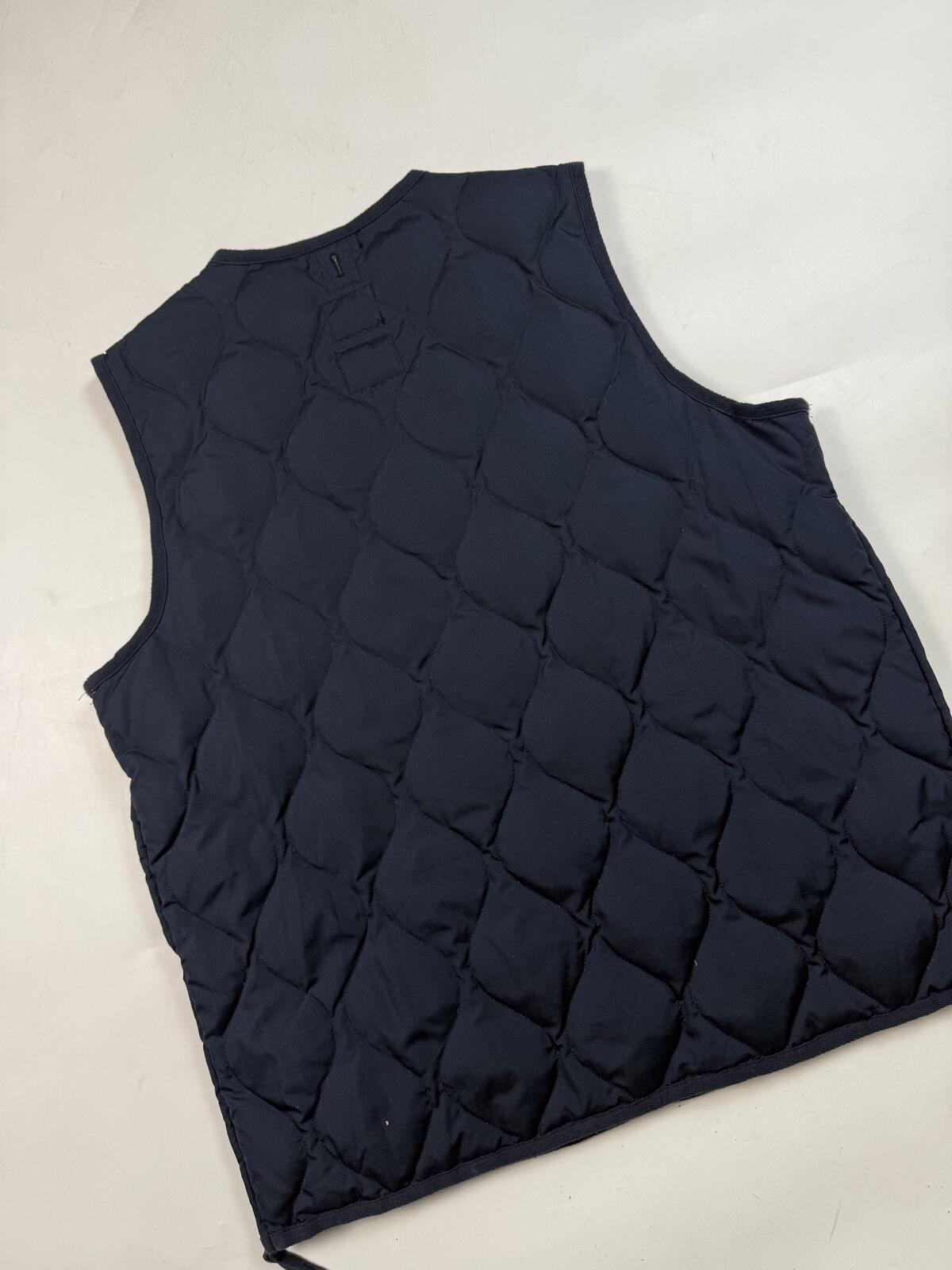 Taion military v neck down vest button up jacket (XL)