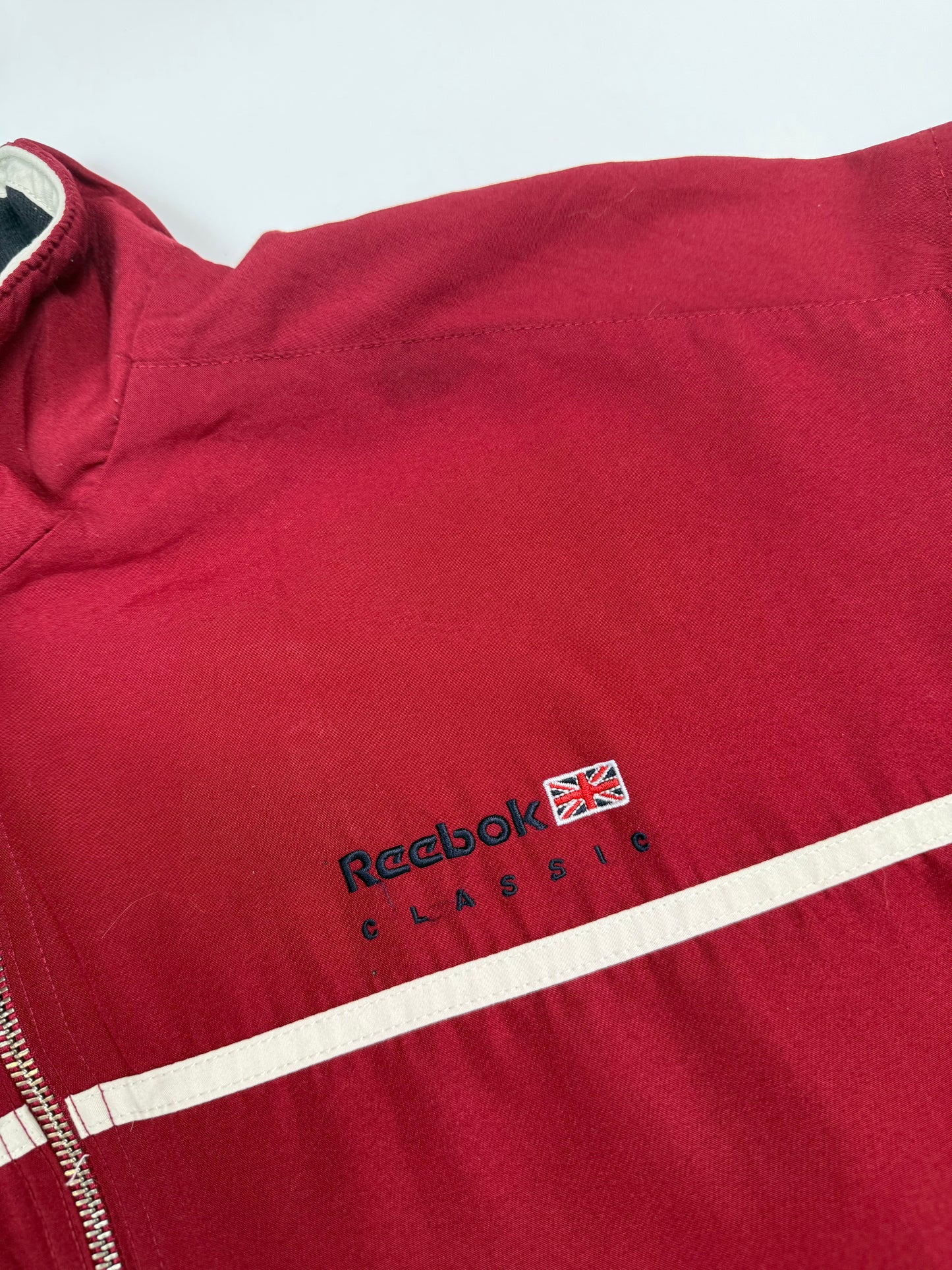 Vintage Reebok classic spell out track jacket (S)