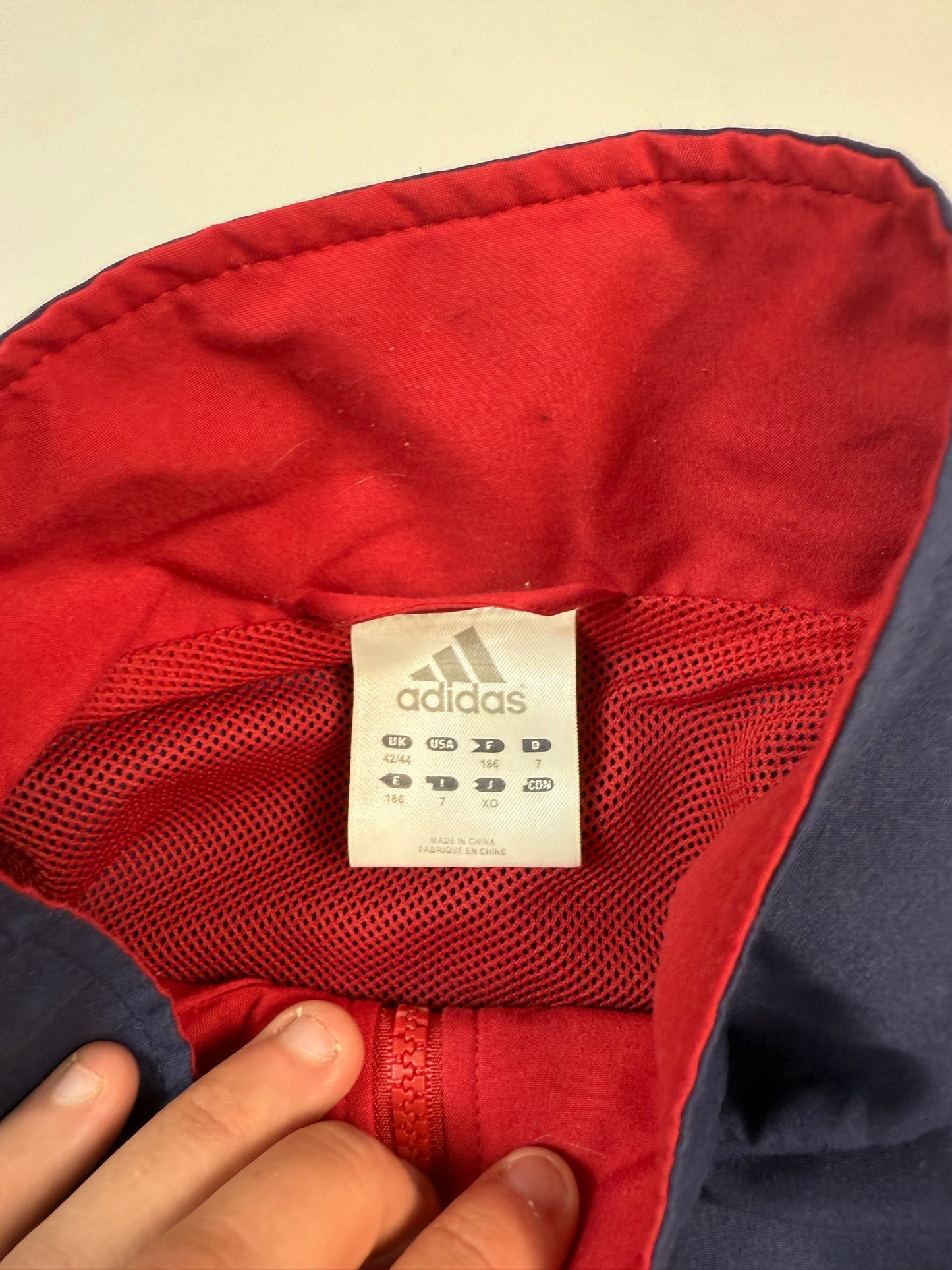 Vintage Adidas colour block track jacket (L)