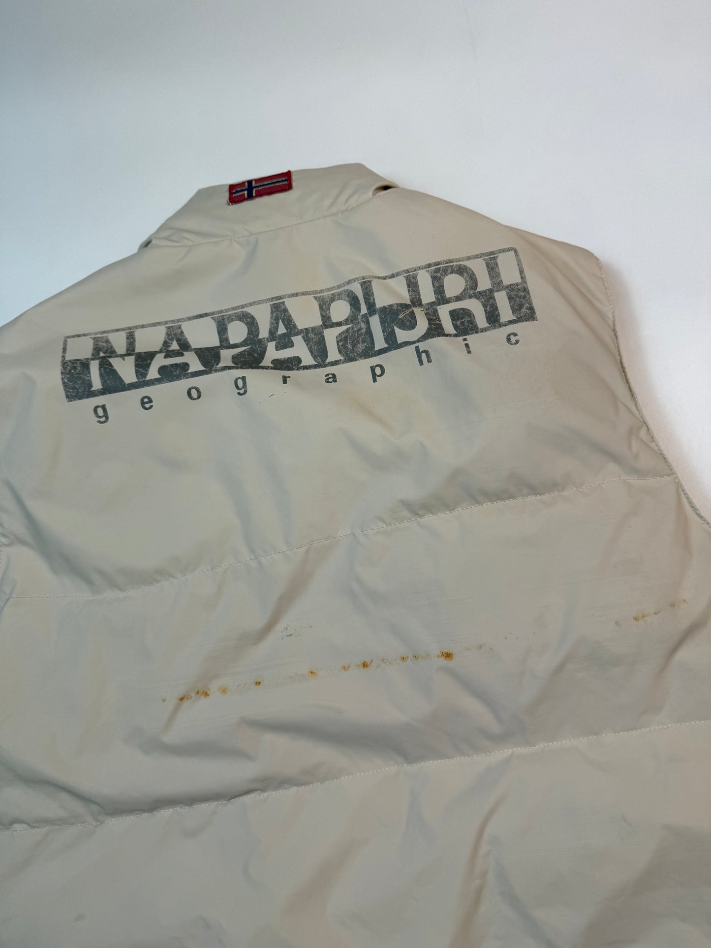 Vintage Napapijri gilet puffer jacket (M)