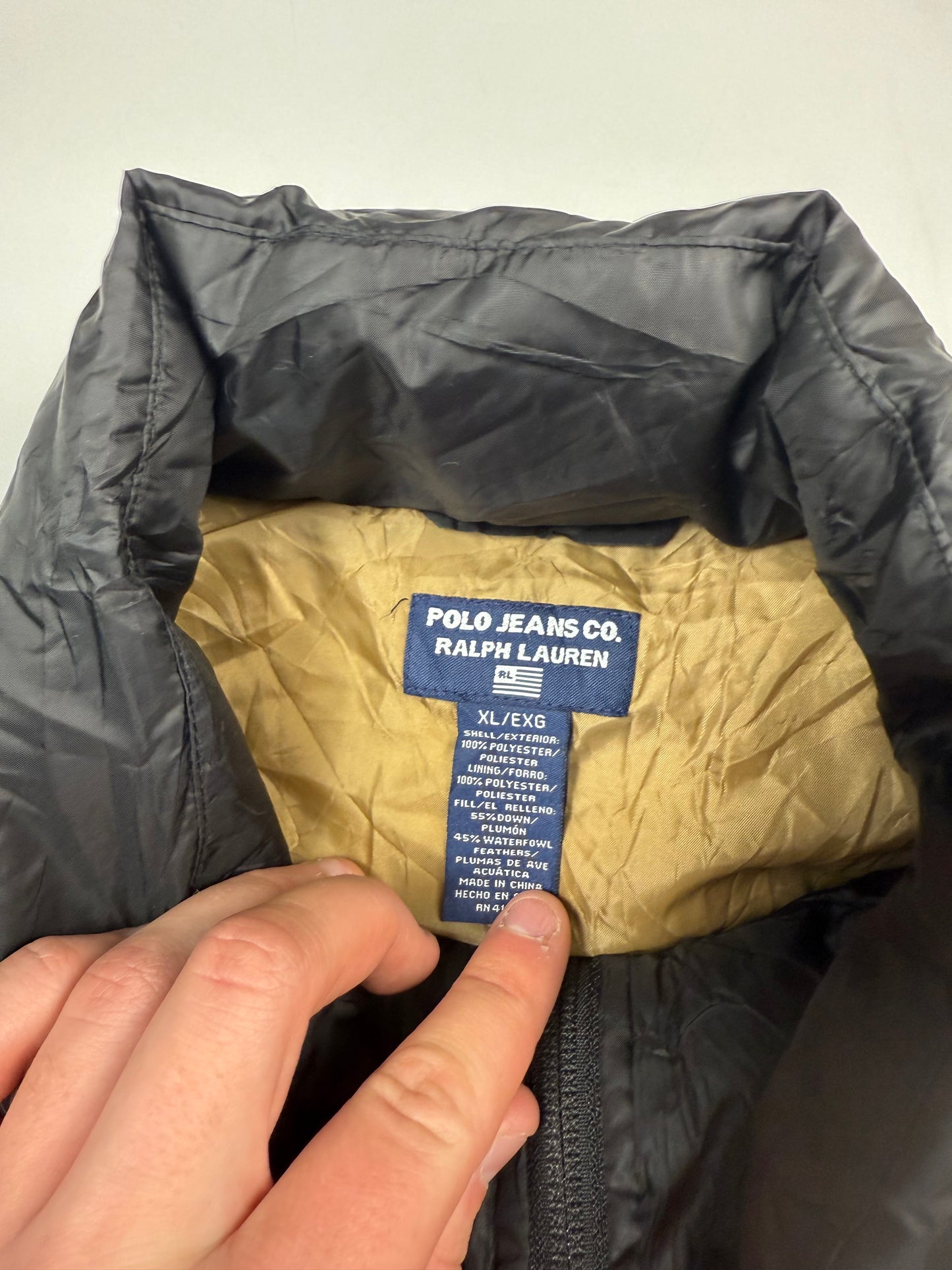 Vintage Ralph Lauren polo jeans co puffer jacket (XL)