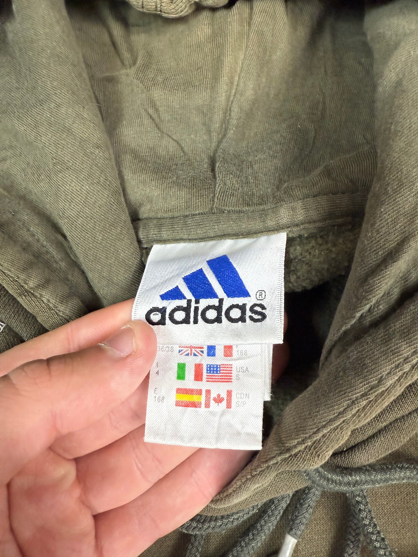 Vintage Adidas athletic club AAC spell out hoodie (S)