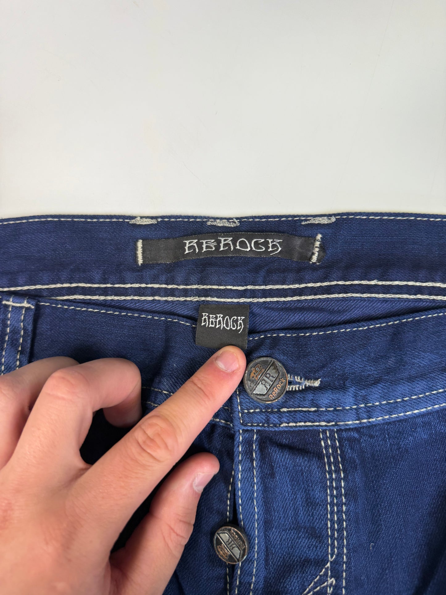 Vintage Y2K USA pocket denim jeans (W38)