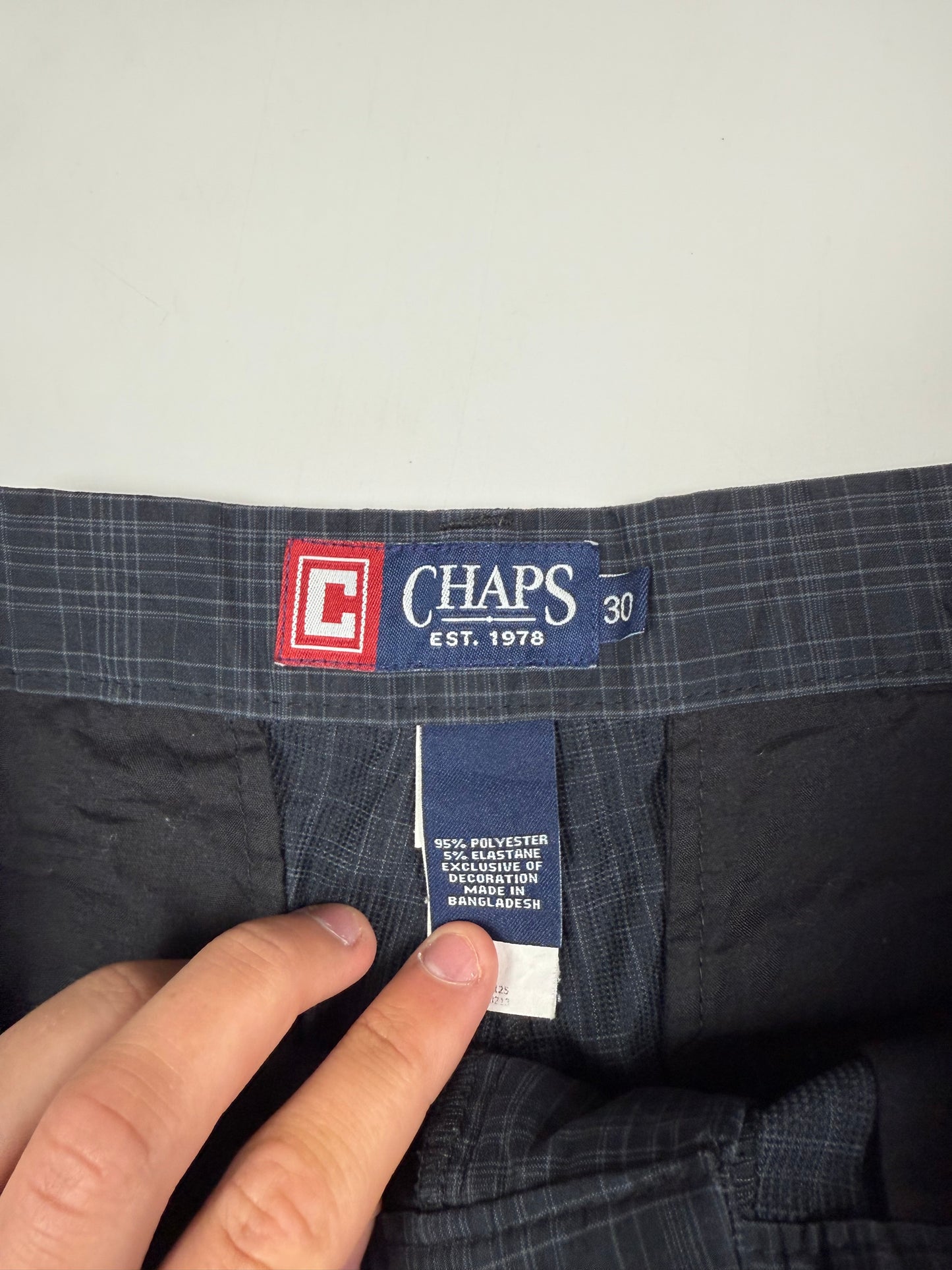 Vintage Chaps checkered shorts (W30)