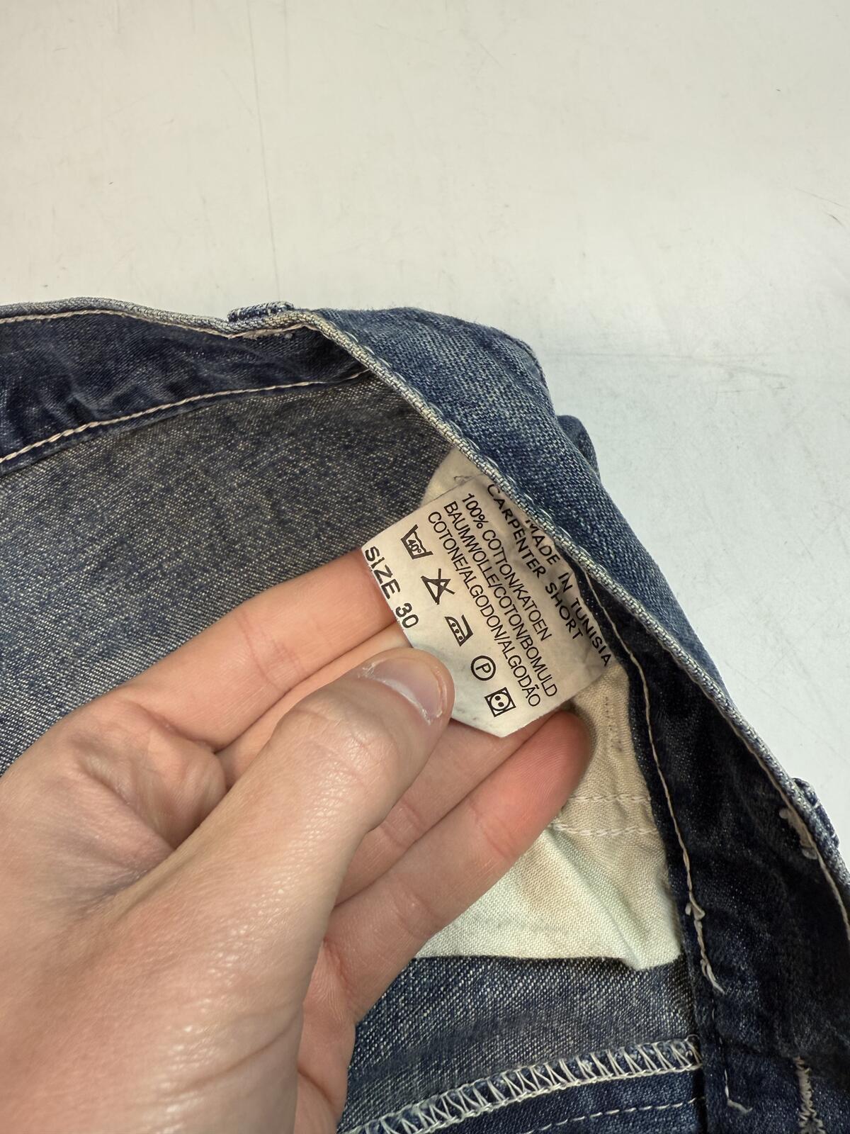 Lee baggy carpenter denim jean jorts shorts (W30)