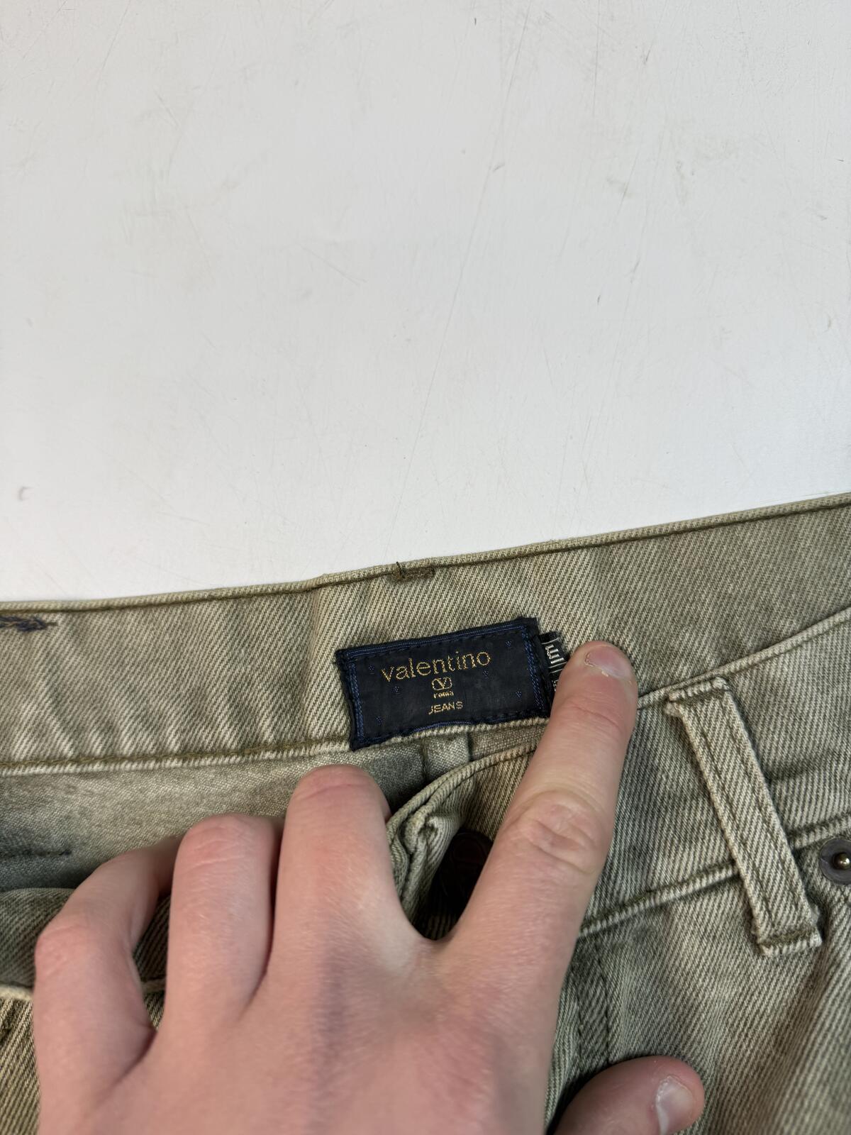 Vintage Valentino baggy denim jean jorts shorts (W36)