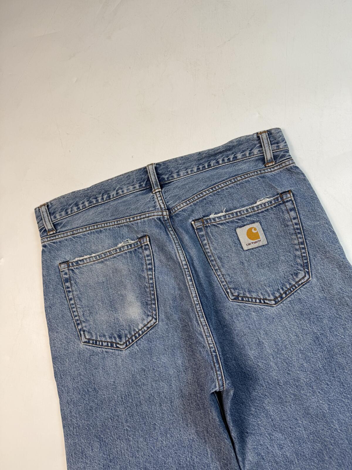 Carhartt WIP baggy denim jean jorts shorts (W31)