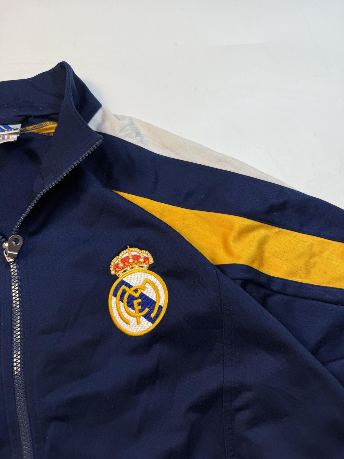 Vintage Real Madrid 1998/99 adidas football track top (L)