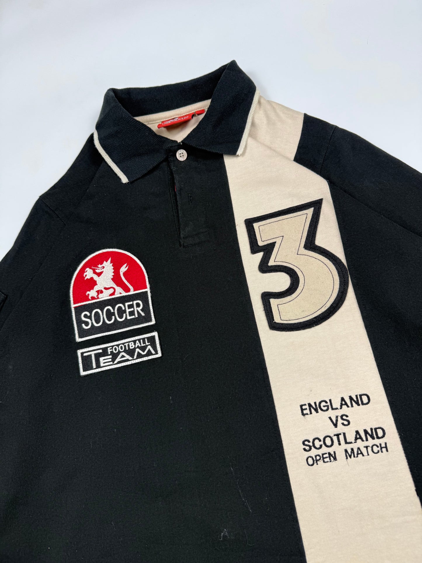 Vintage long sleeve rugby polo shirt (L)