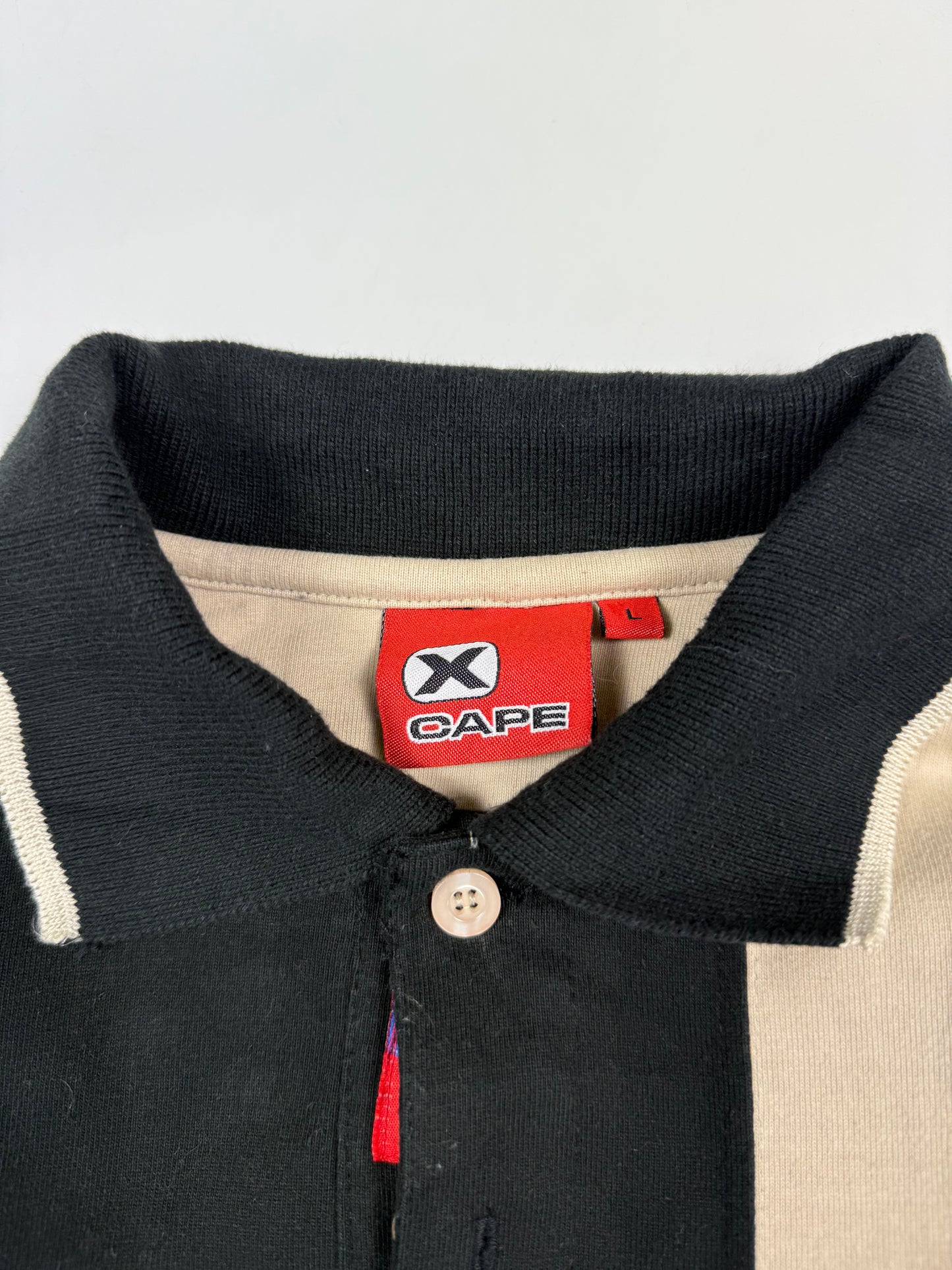Vintage long sleeve rugby polo shirt (L)