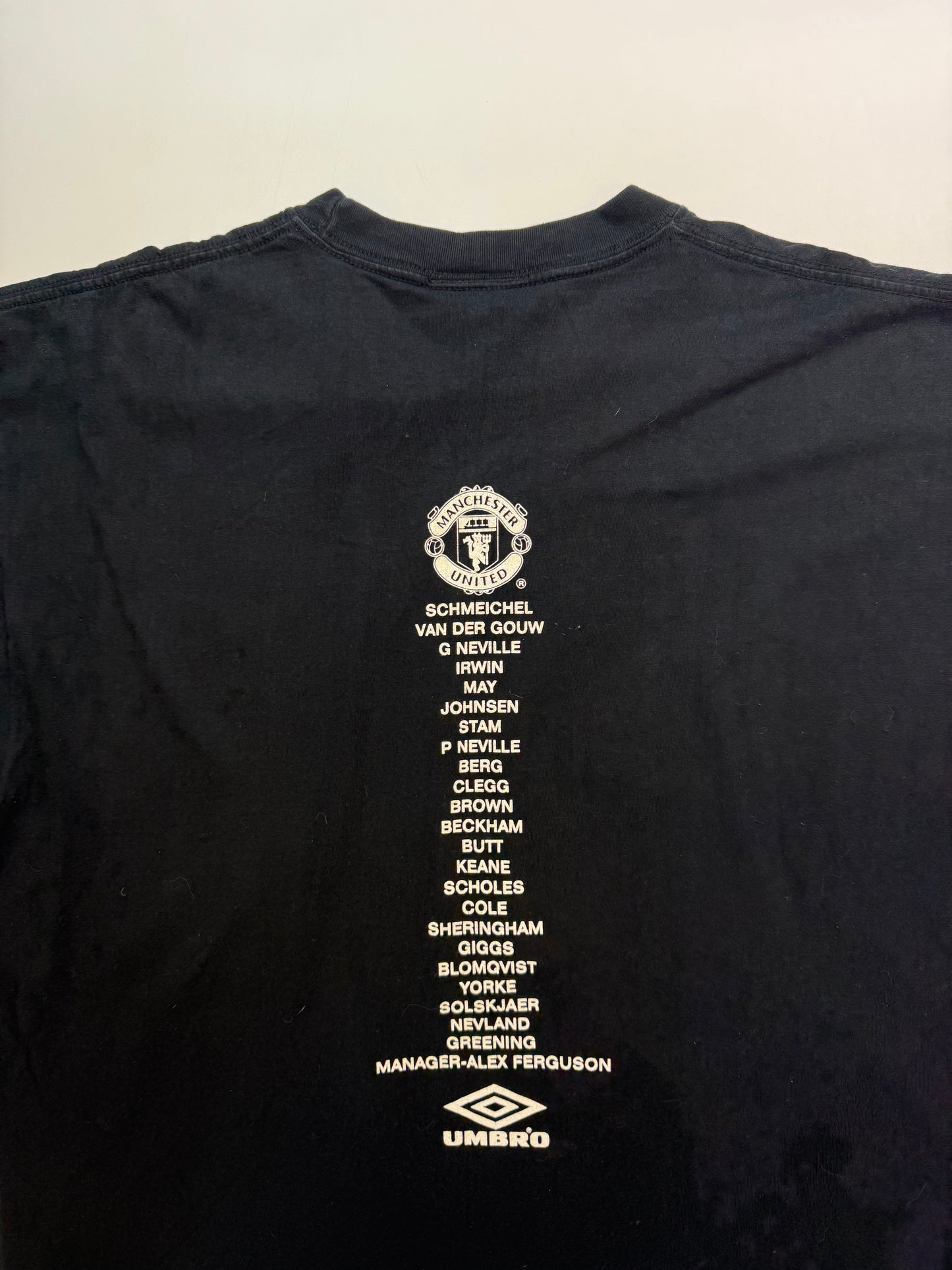 Vintage 90s Manchester United 1999 treble graphic tee (XL)