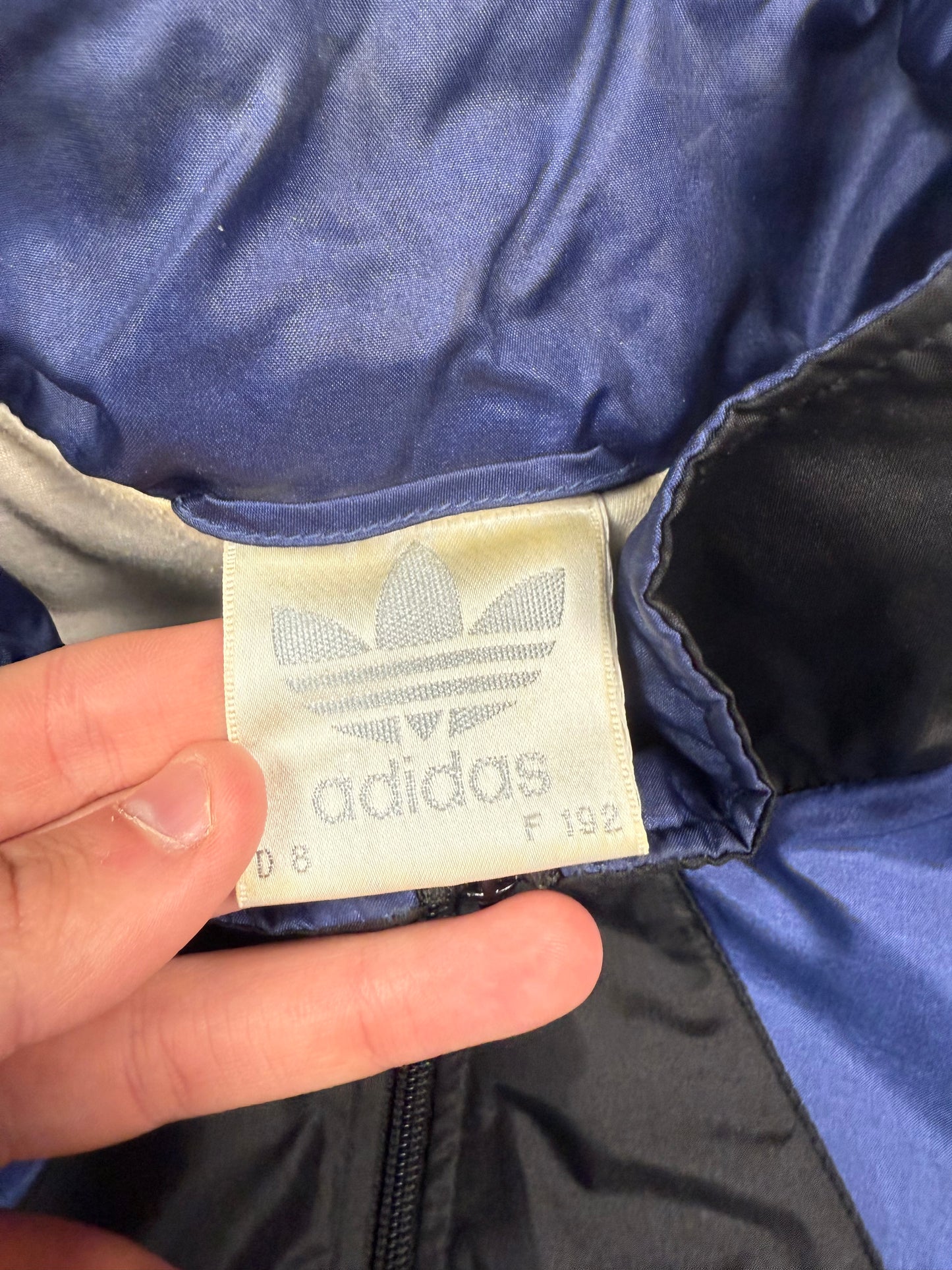 Vintage 90s Adidas colour block shell jacket (L)