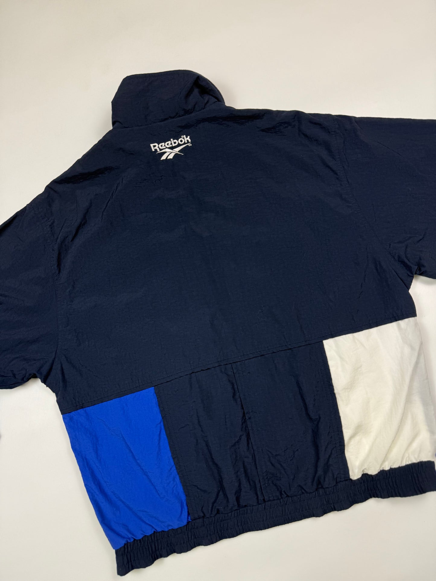 Vintage 90s Reebok abstract colour block track jacket (L)