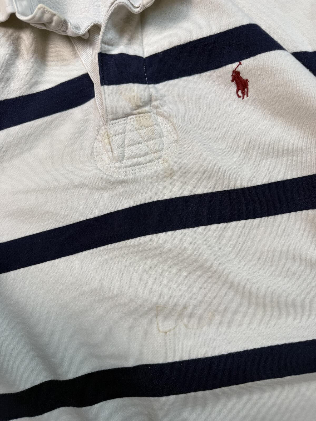 Vintage Polo Ralph Lauren striped rugby polo (M)