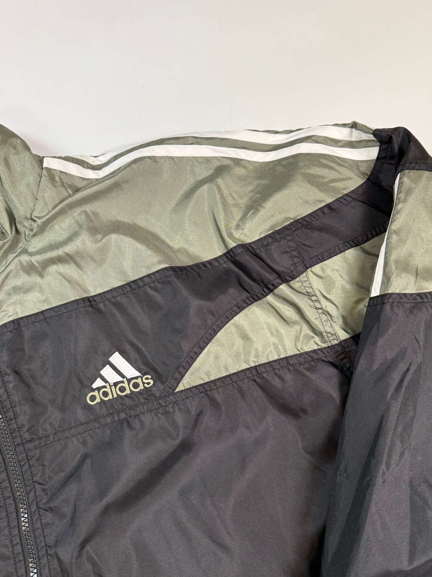 Vintage Adidas colour block track jacket (L)