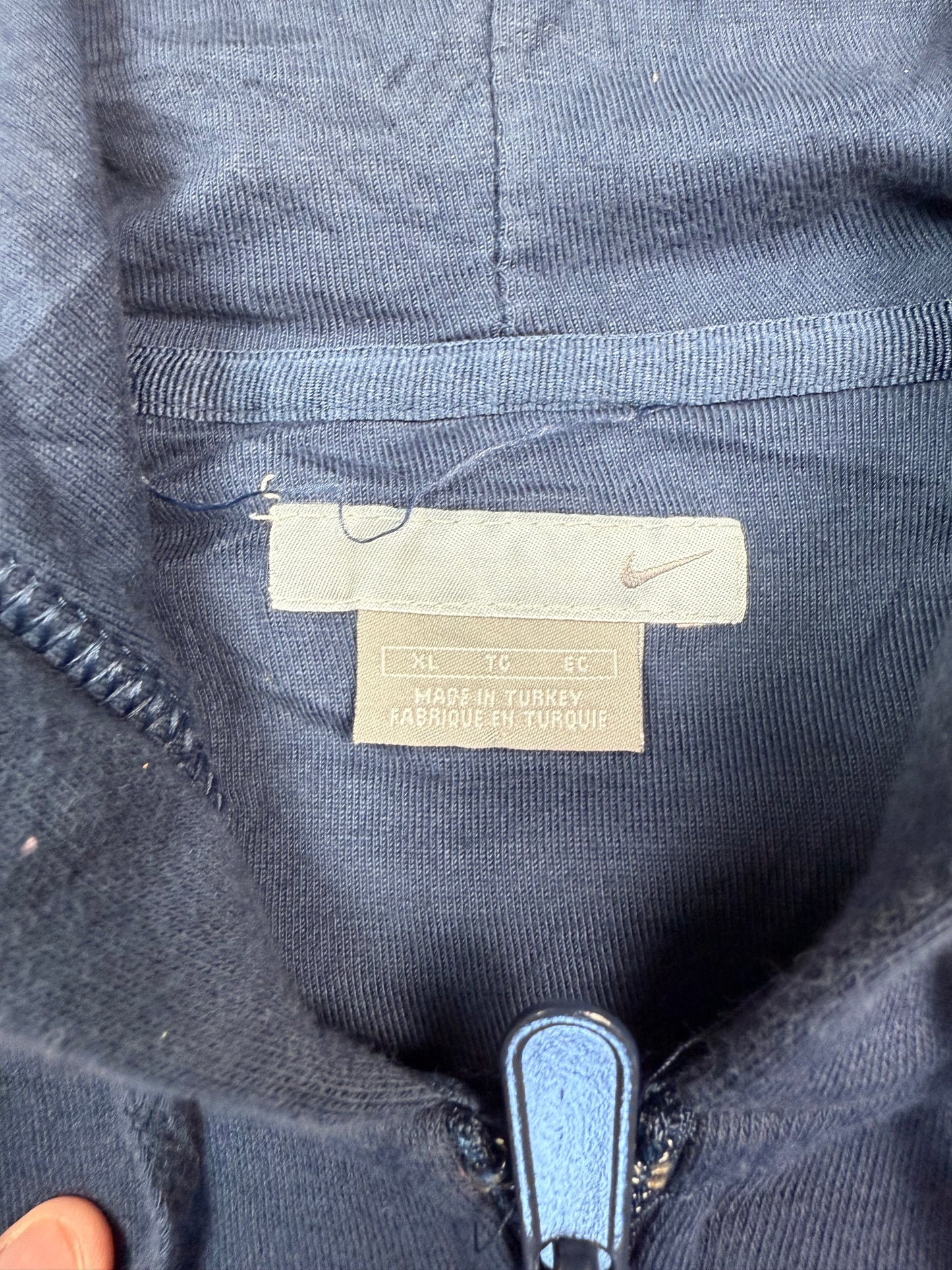 Vintage Nike mini swoosh full zip hoodie (XL)