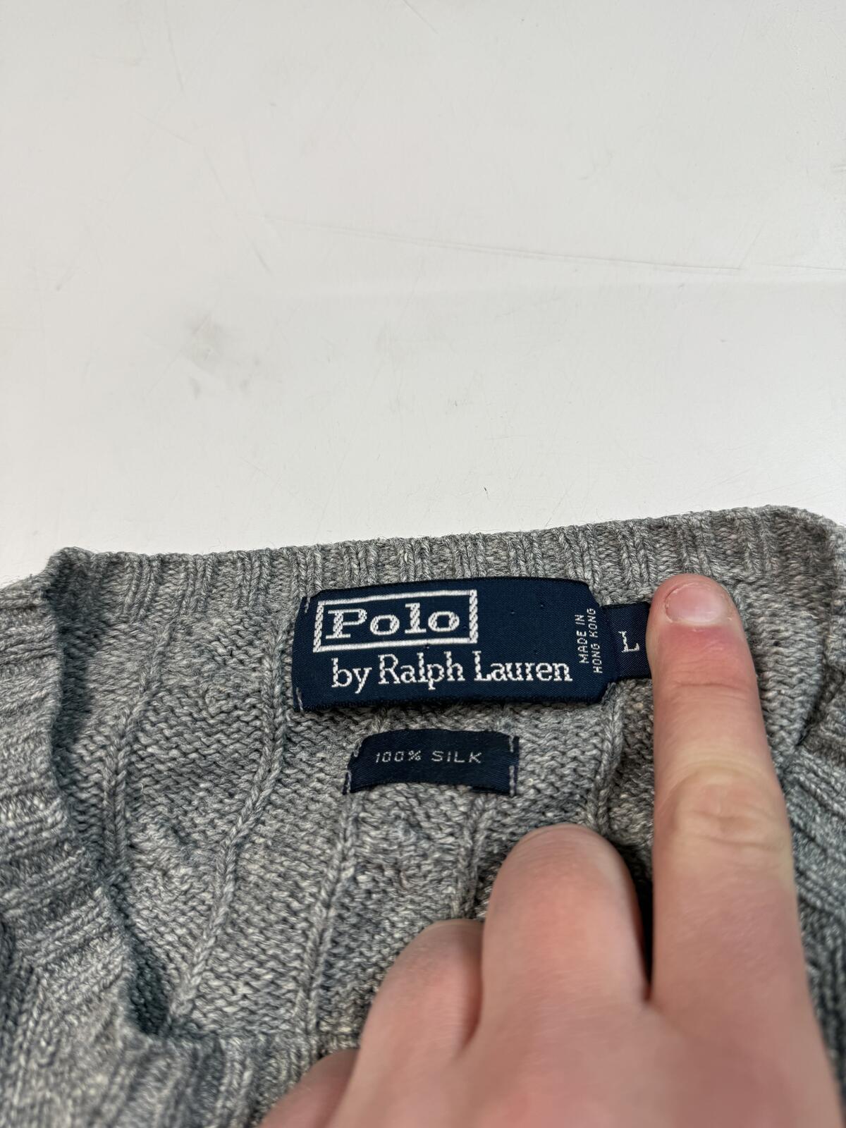 Vintage Polo Ralph Lauren cable knit sweater (L)