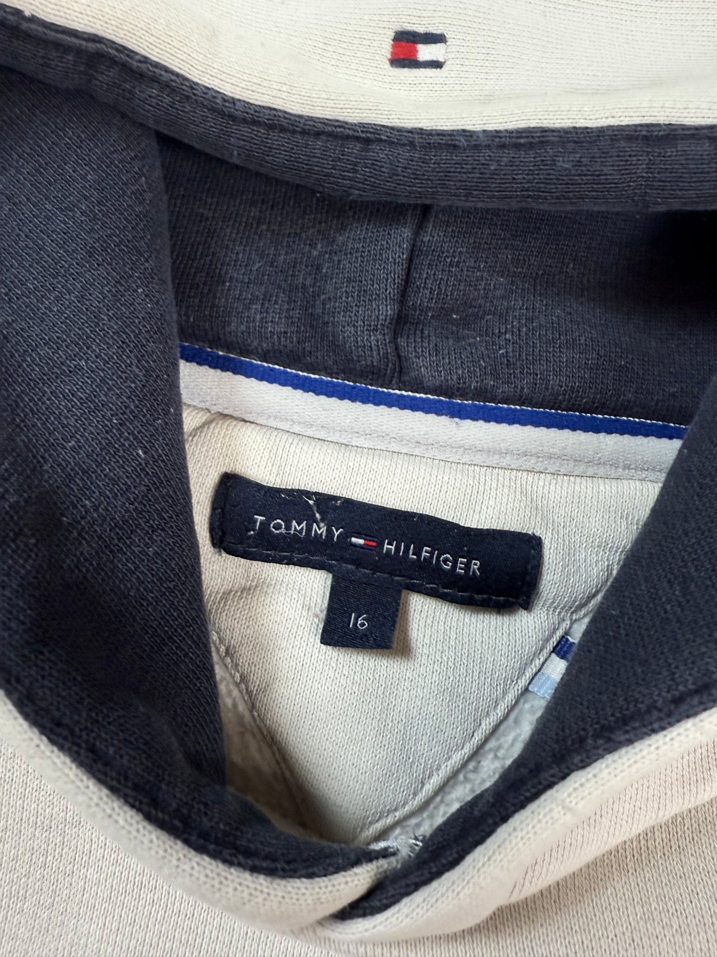 Tommy Hilfiger spell out hoodie (S)