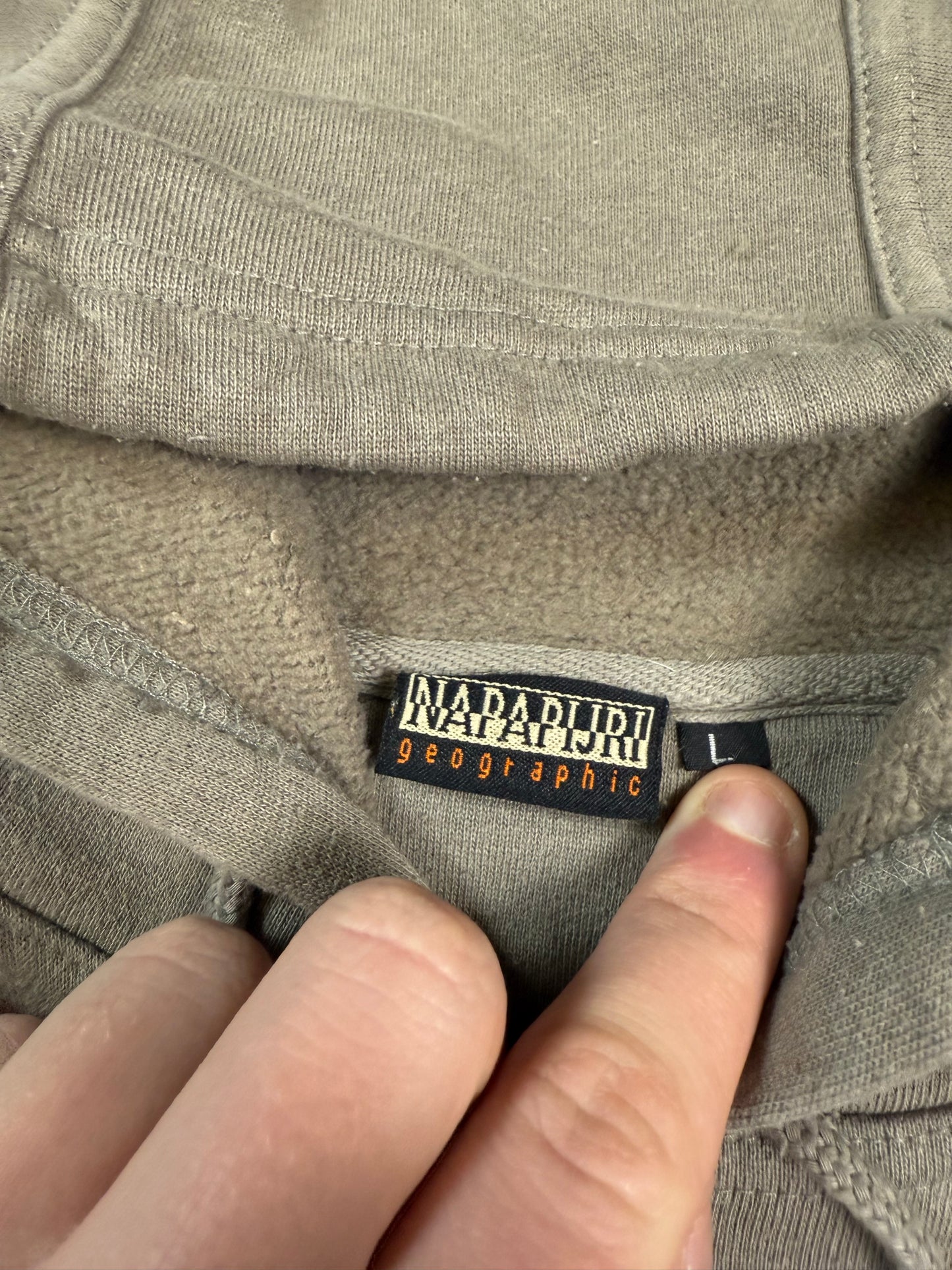 Vintage Napapijri spell out hoodie (L)