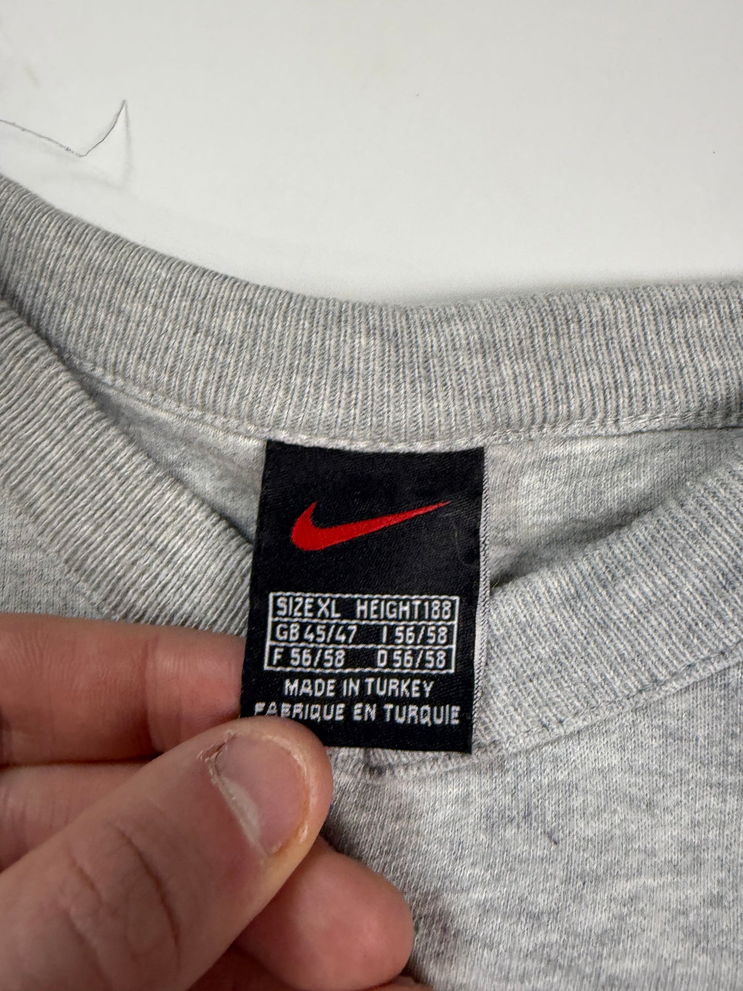 Vintage 90s Nike athletic spell out sweatshirt (XL)