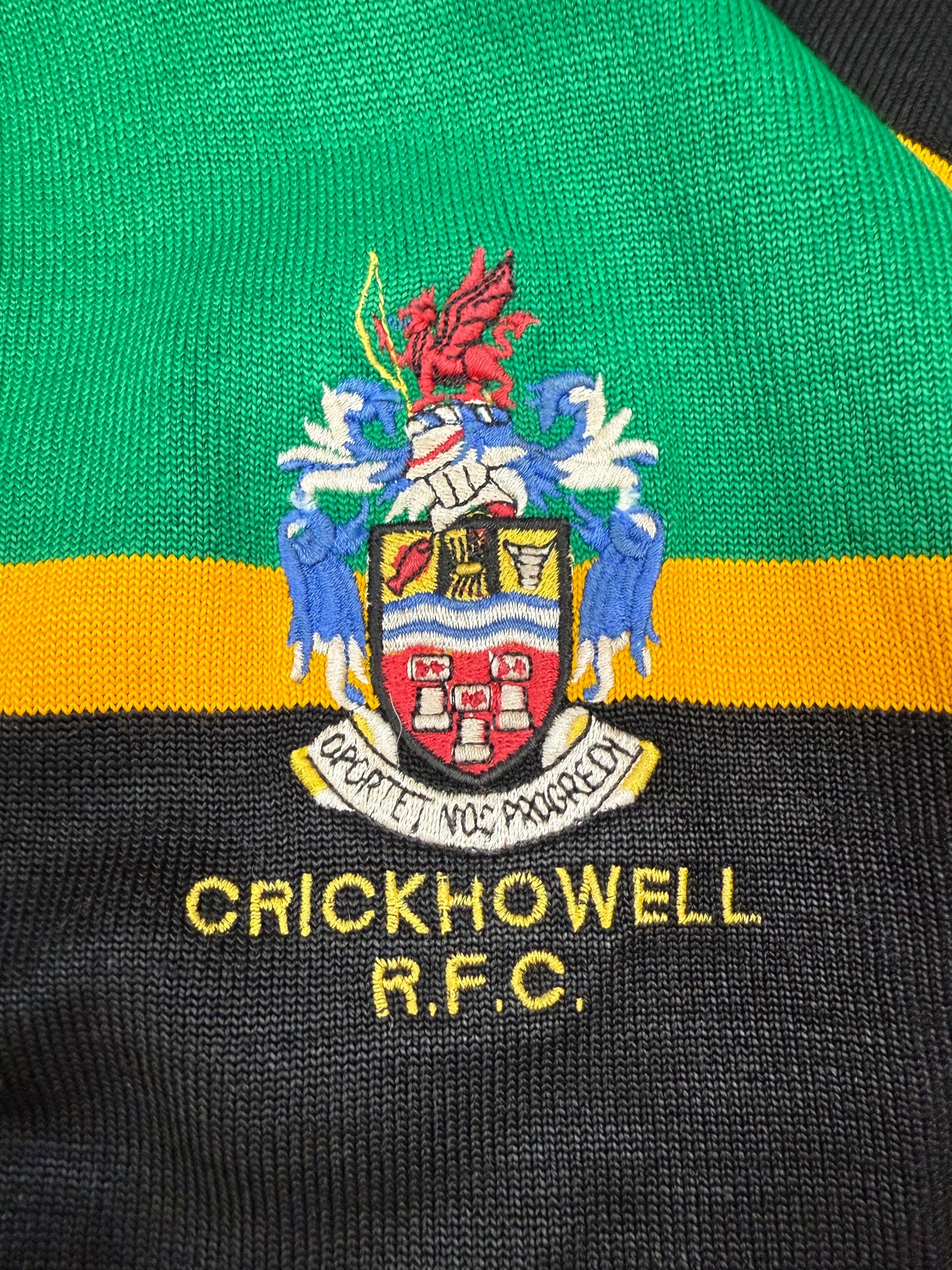 Vintage 90s Crickhowell RFC Wales rugby shirt (L)