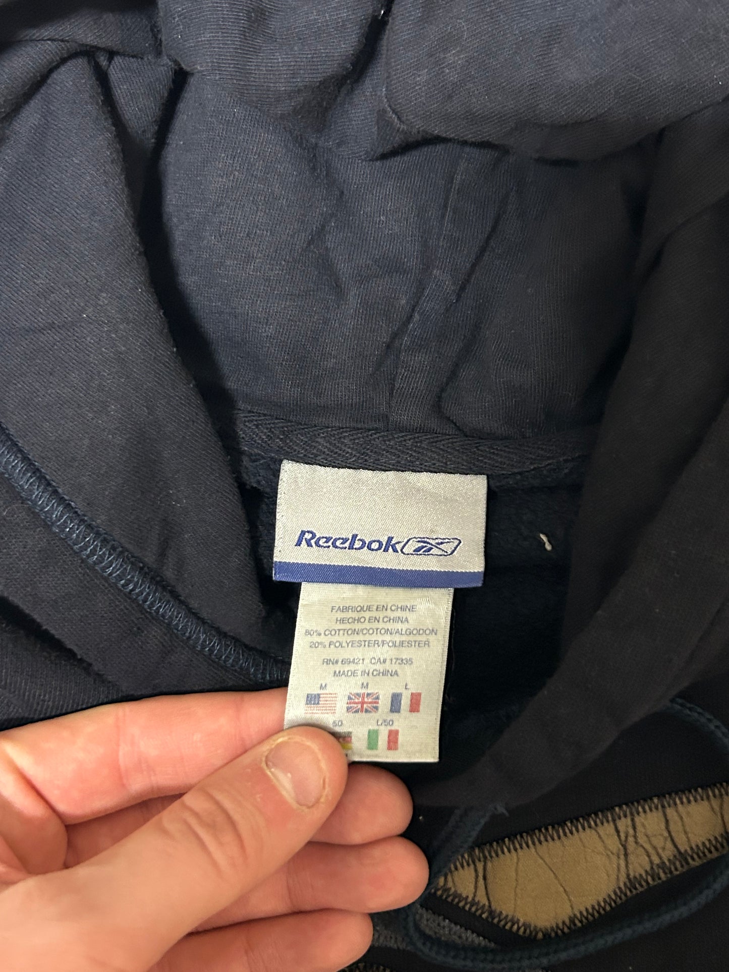 Vintage Reebok centre logo hoodie (M)