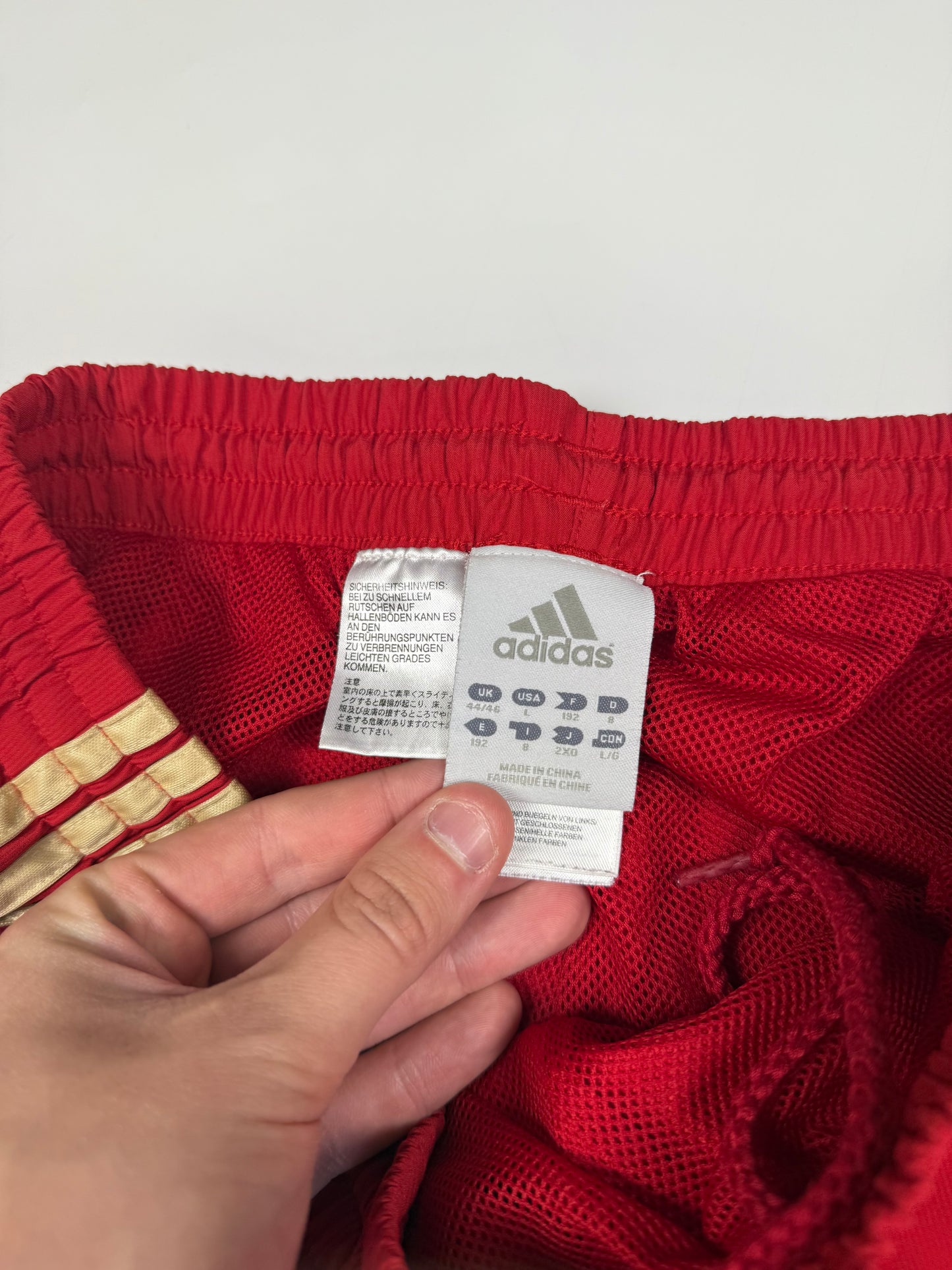Bayern Munich 2011/12 Adidas baggy football track pants (L)