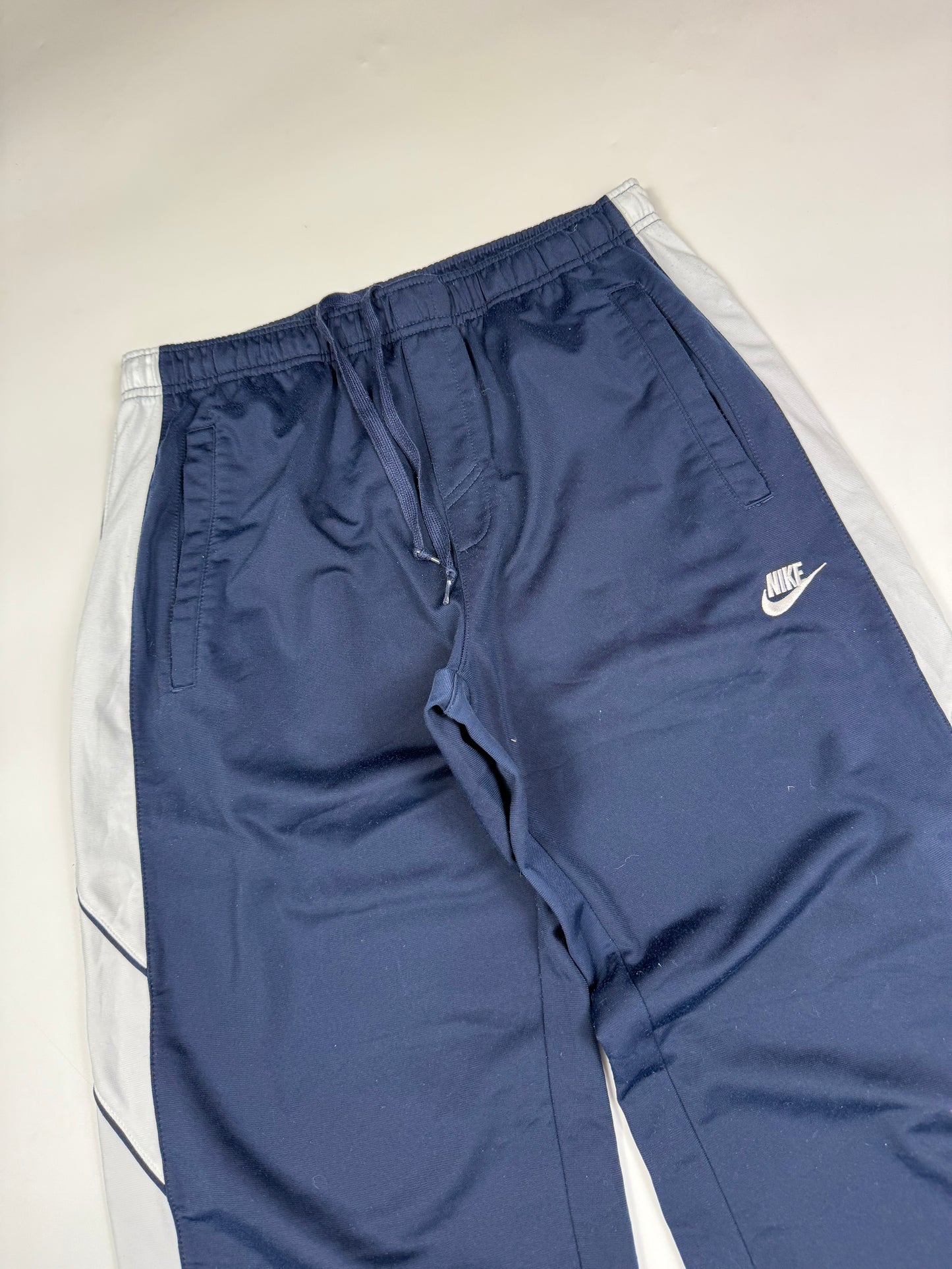 Vintage Nike side stripe baggy track pants (L)