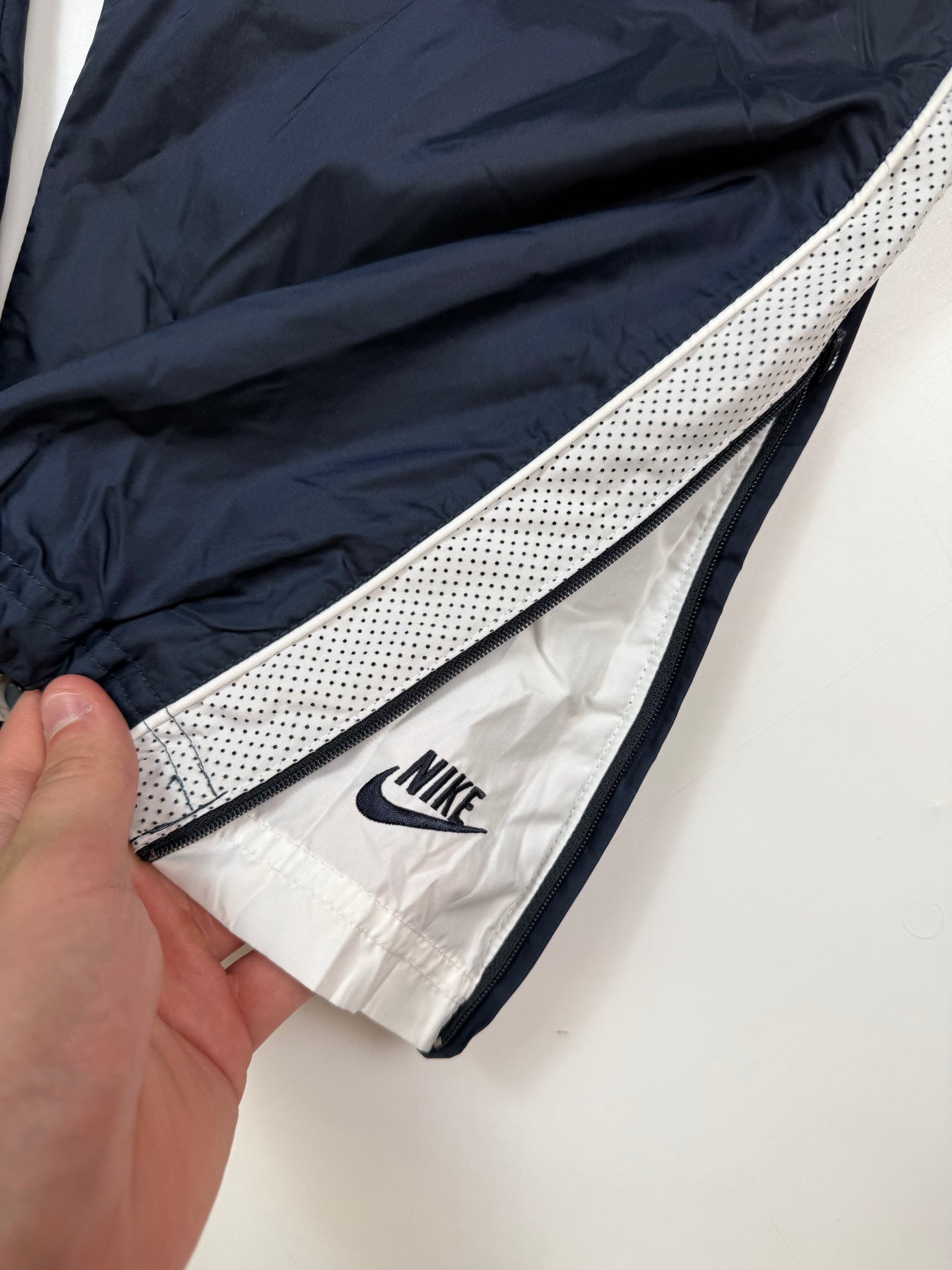 Vintage Nike side stripe baggy track pants (S)