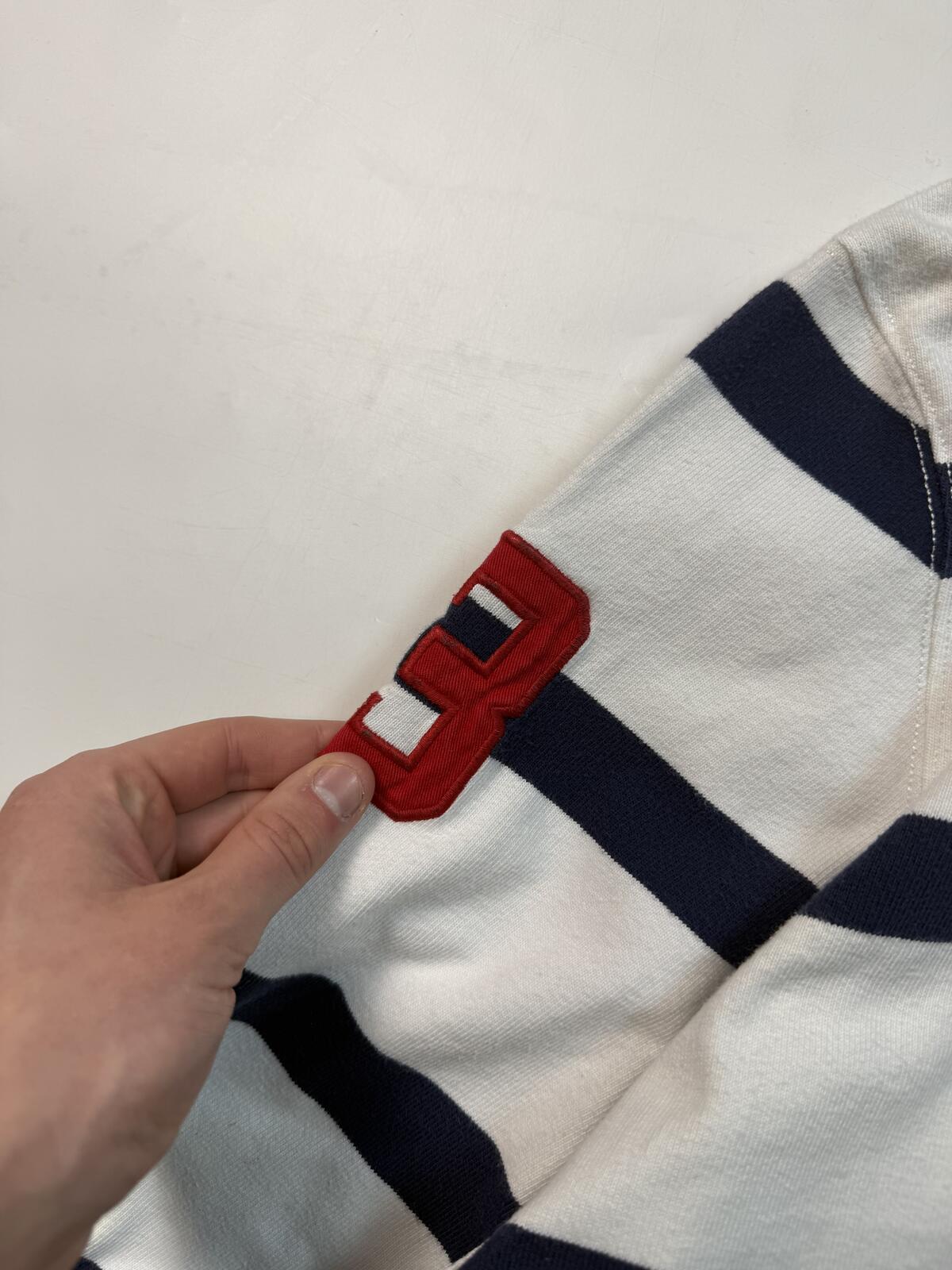 Vintage Ralph Lauren big pony striped rugby polo (XXL)