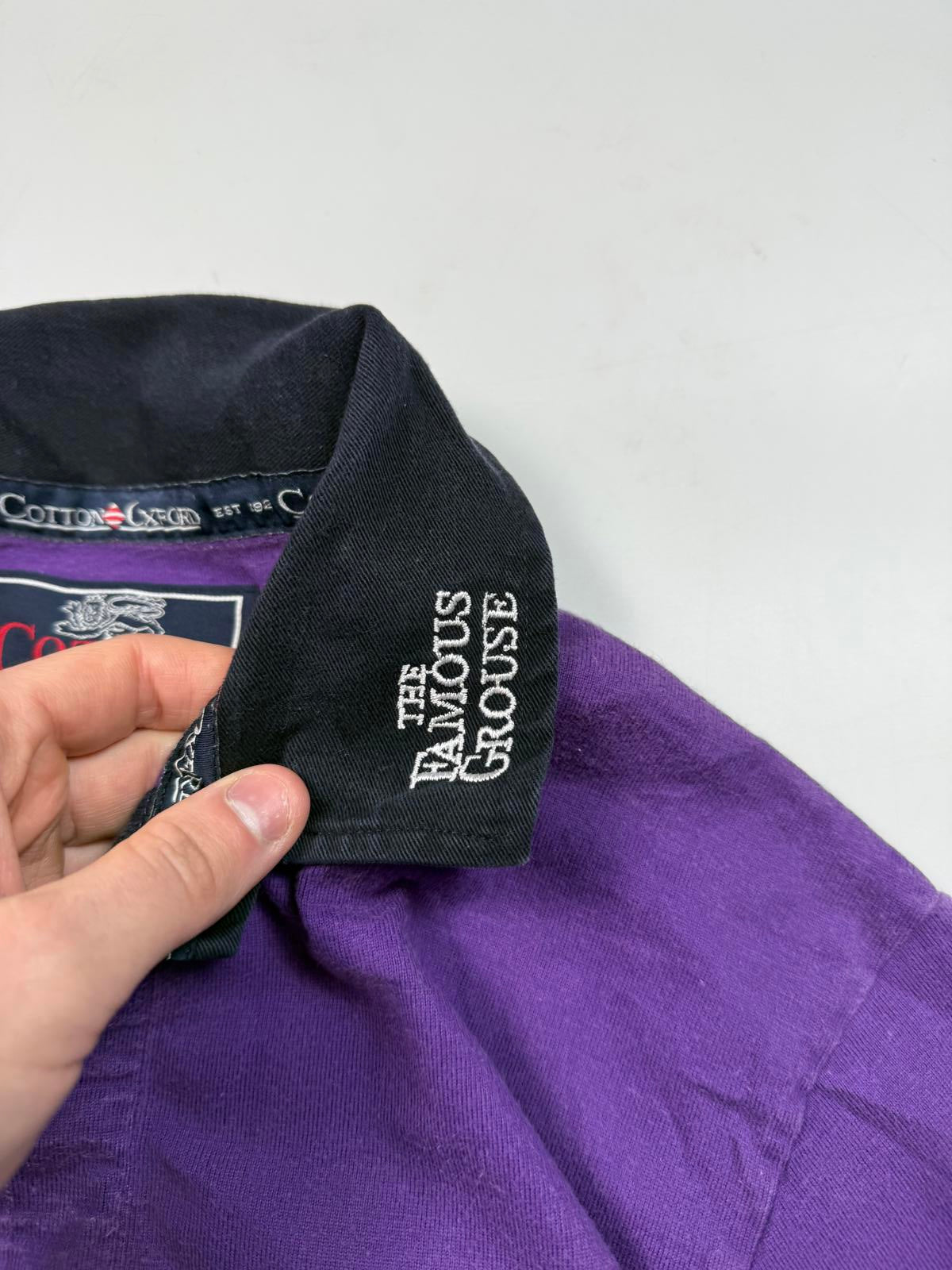 Vintage Scotland 1999/00 Cotton Oxford training rugby shirt (L)