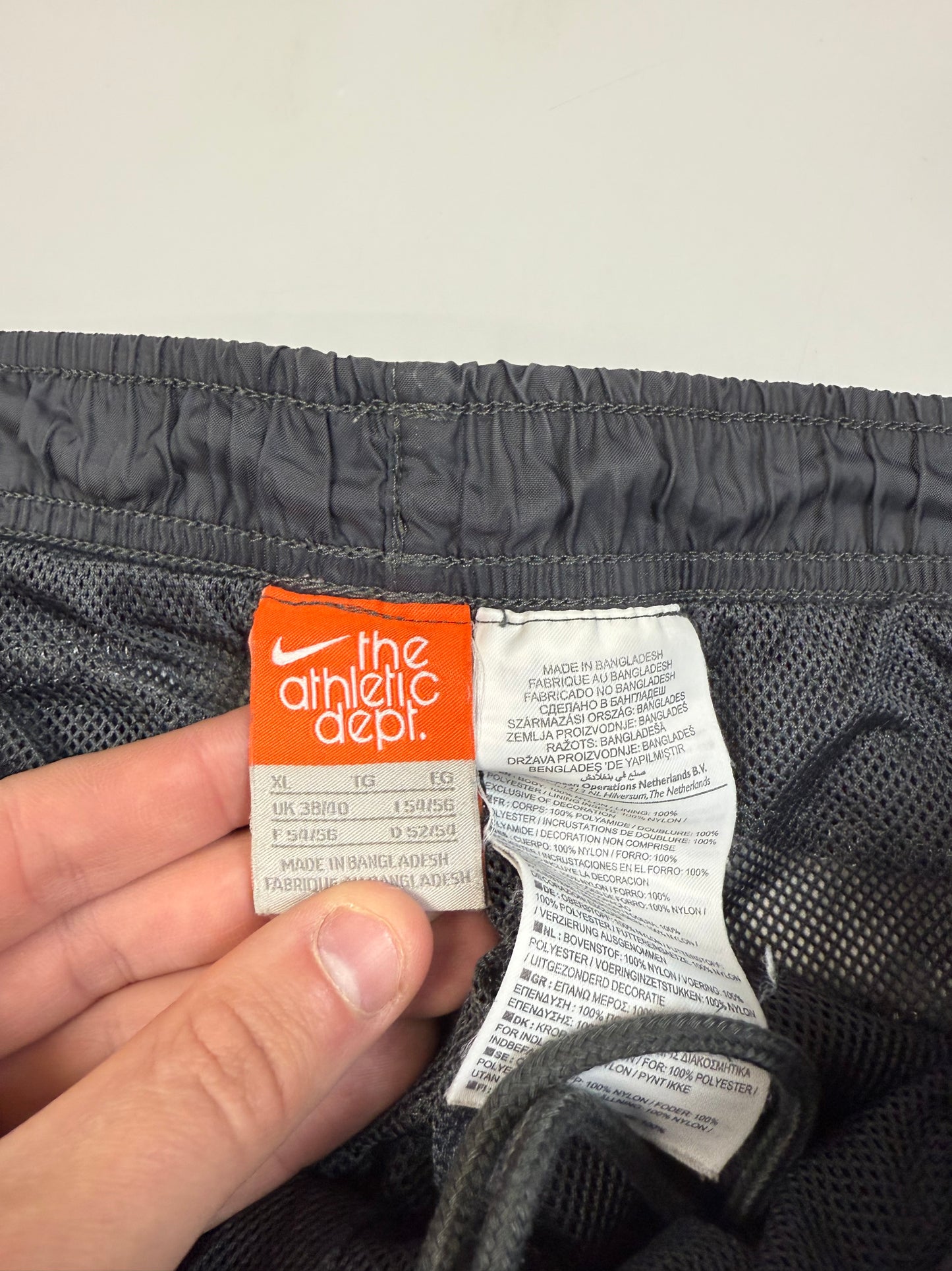 Vintage Nike baggy side stripe track pants (XL)