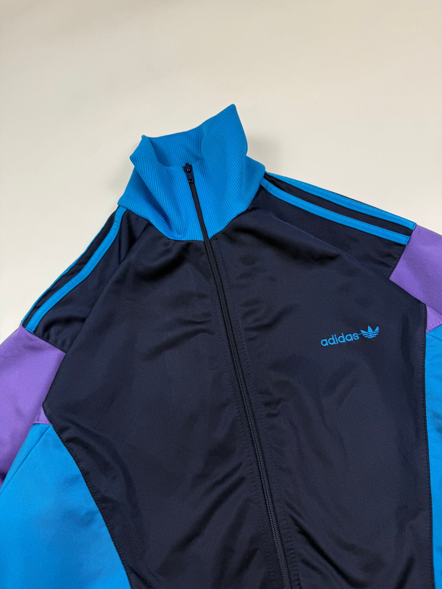 Vintage 90s Adidas originals colour block track top (M)
