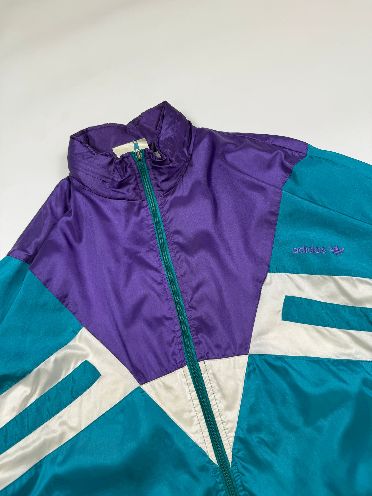 Vintage 90s Adidas originals shell track jacket (L)