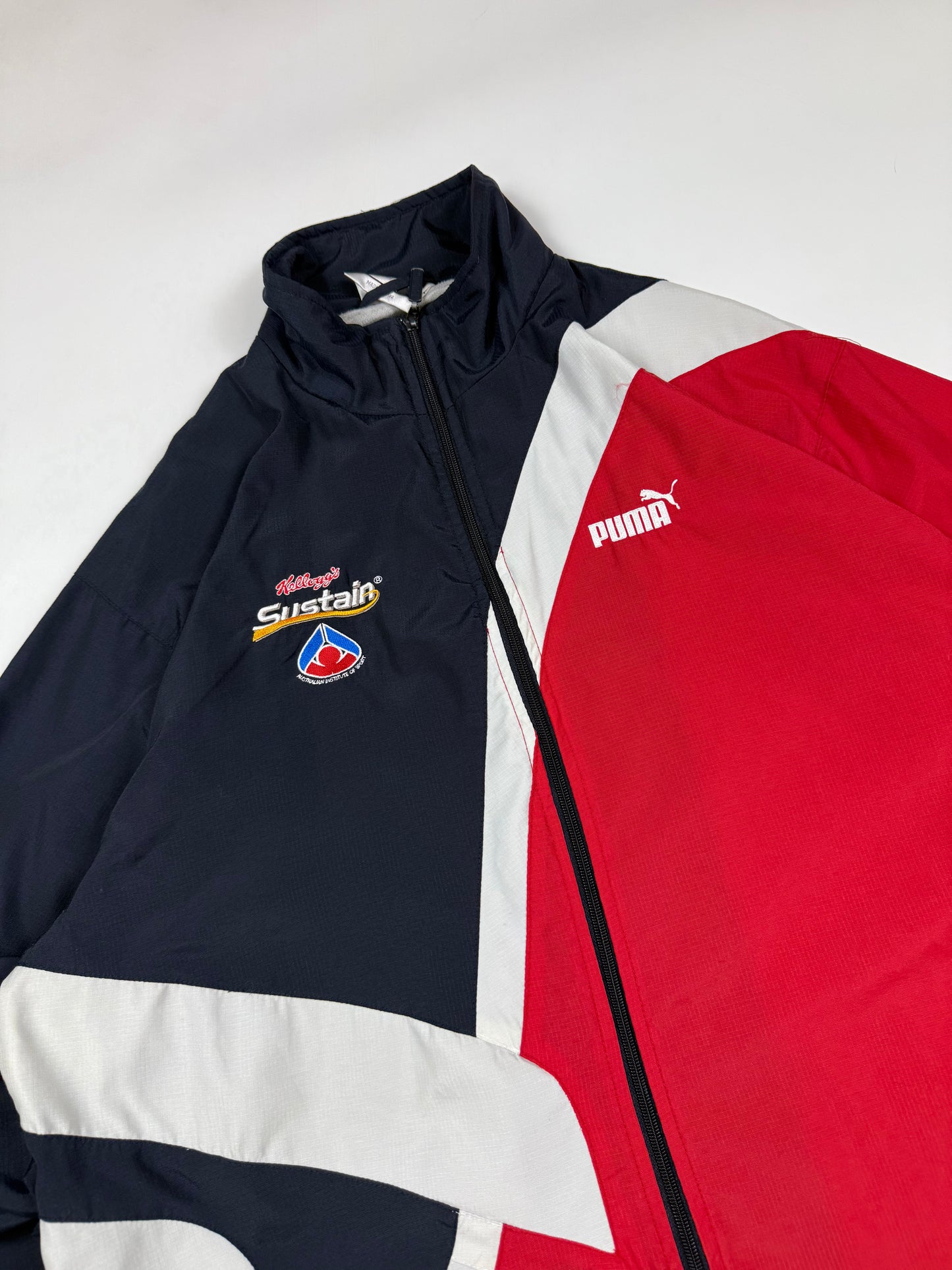 Vintage Puma colour block track jacket (M)