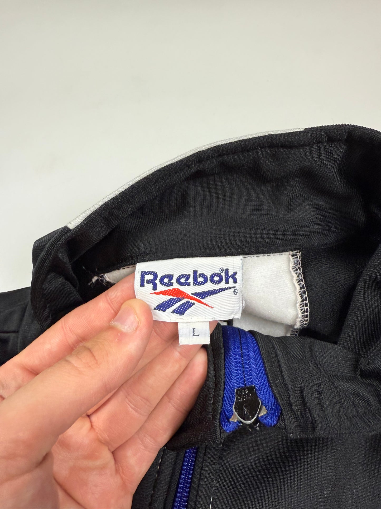 Vintage 90s Reebok colour block track jacket (L)