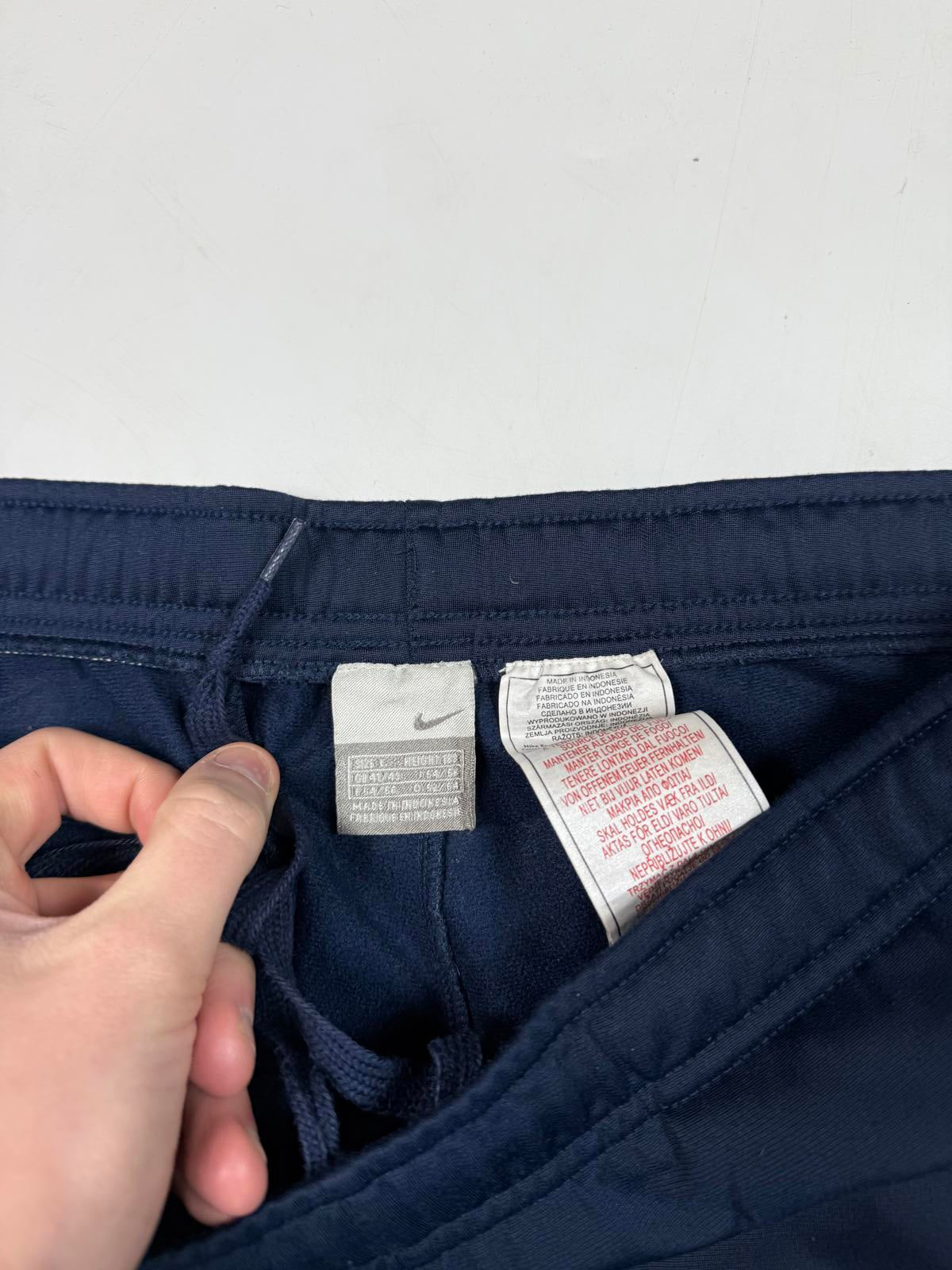 Vintage Nike side stripe baggy track pants (L)