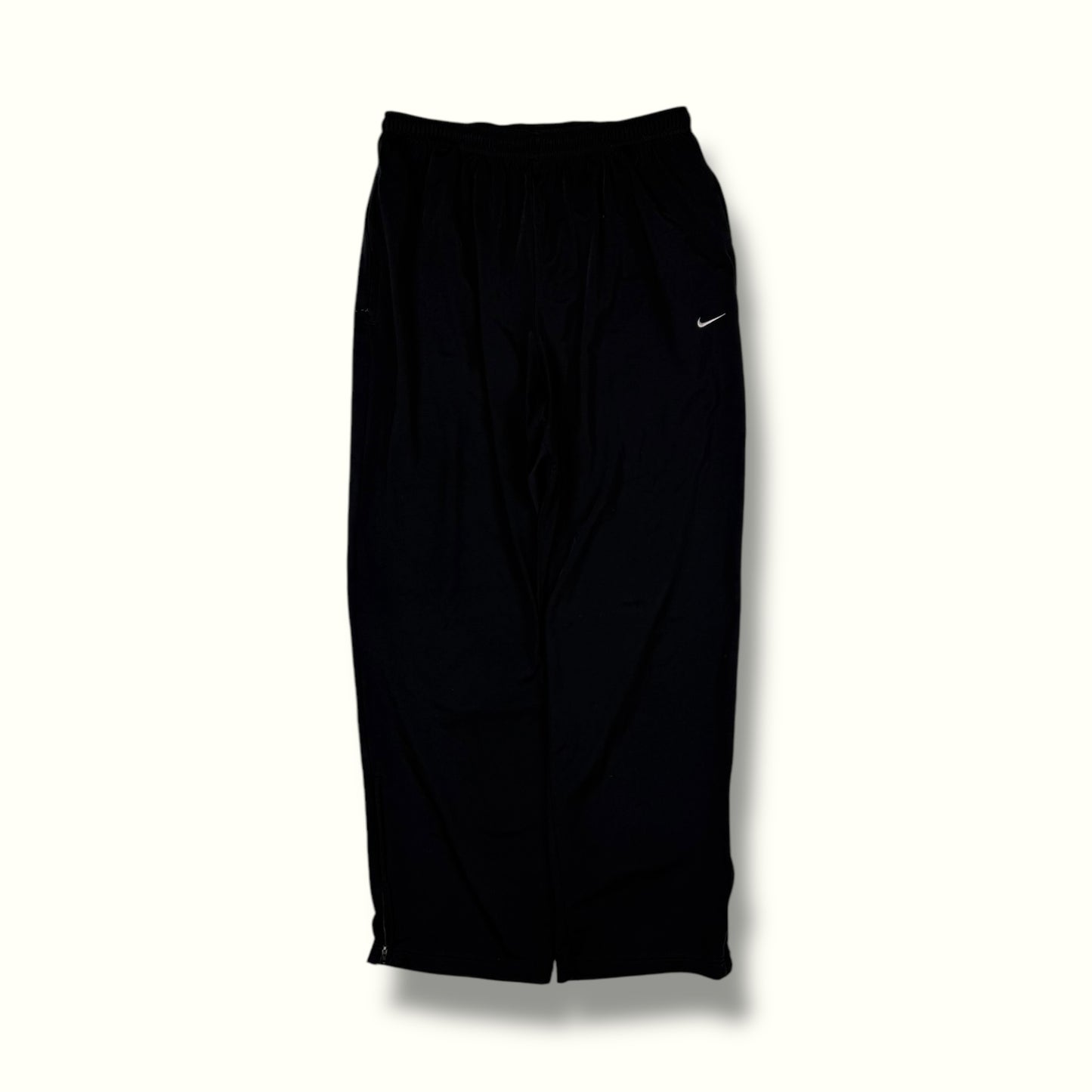 Vintage Nike mini swoosh baggy track pants black