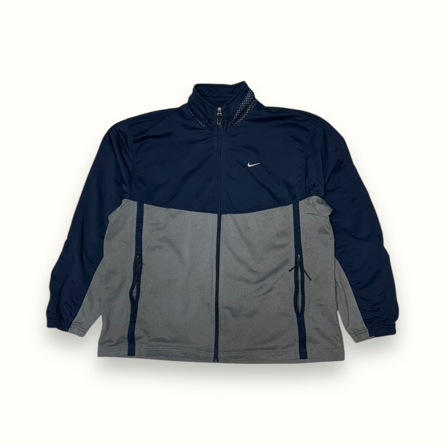 2000s Nike mini swoosh track jacket navy