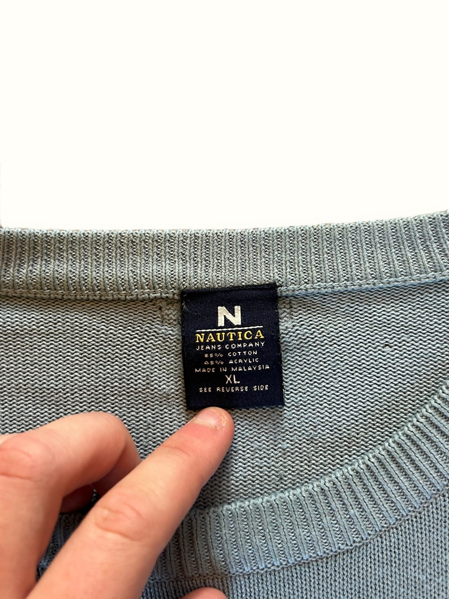 Vintage Nautica Jeans knit sweater (XL)