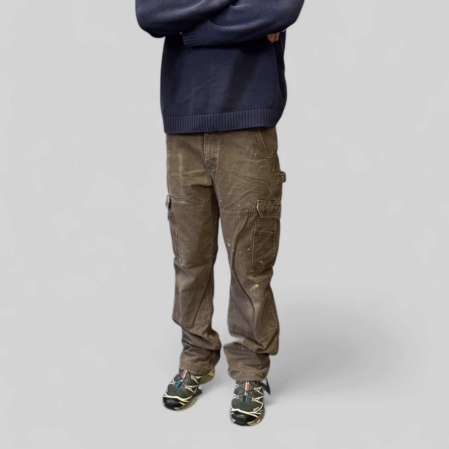 Carhartt double knee baggy cargo pants (W34)