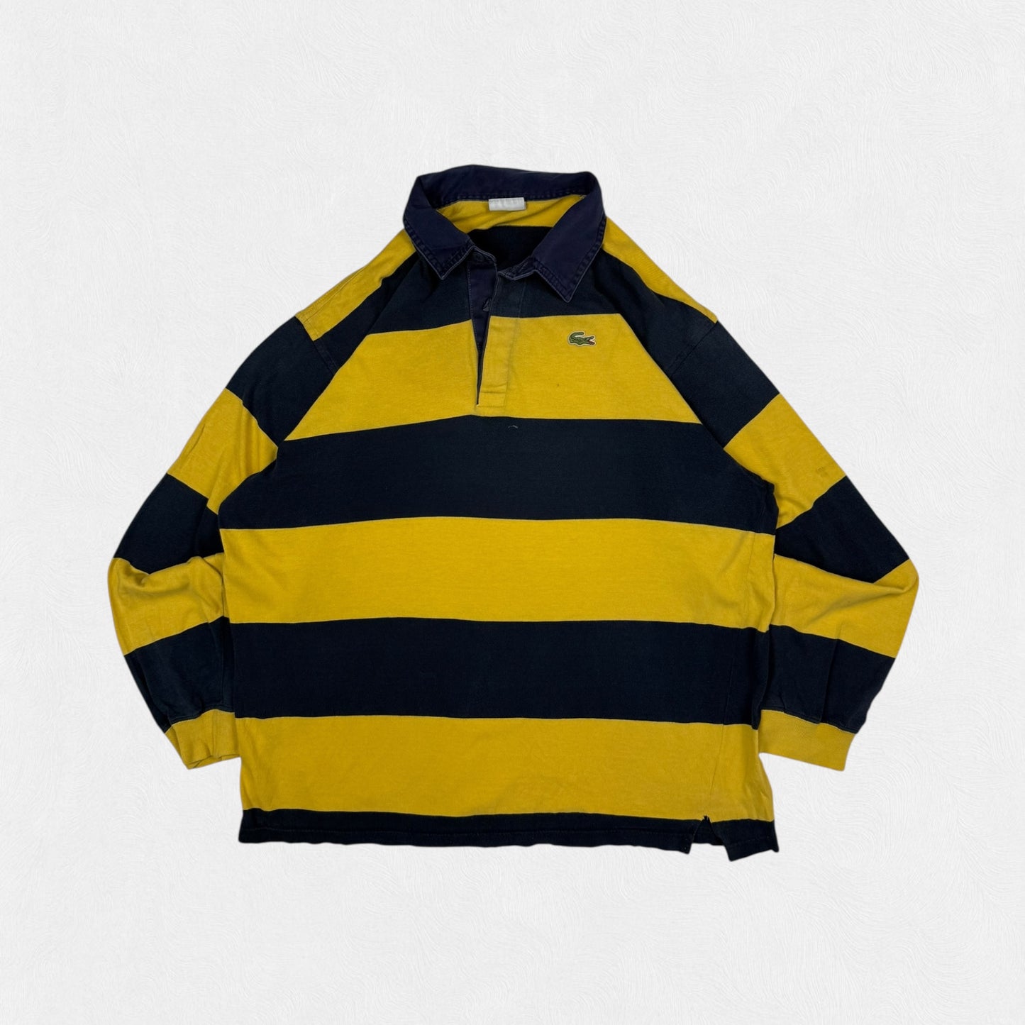 Vintage Lacoste striped rugby polo shirt (XL)