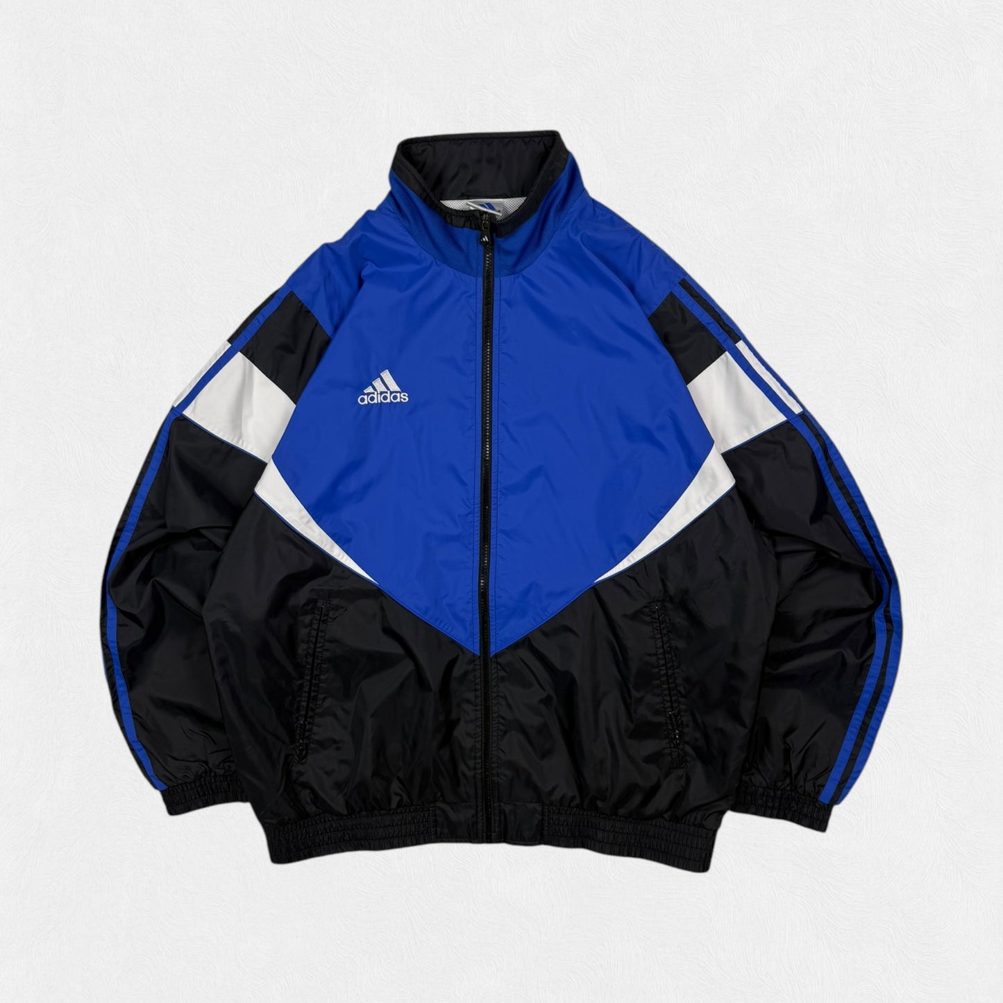 Vintage Adidas colour block track jacket (L)