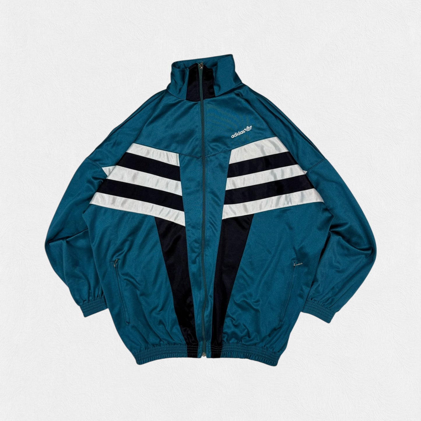 Vintage 90s Adidas originals colour block track jacket (XL)