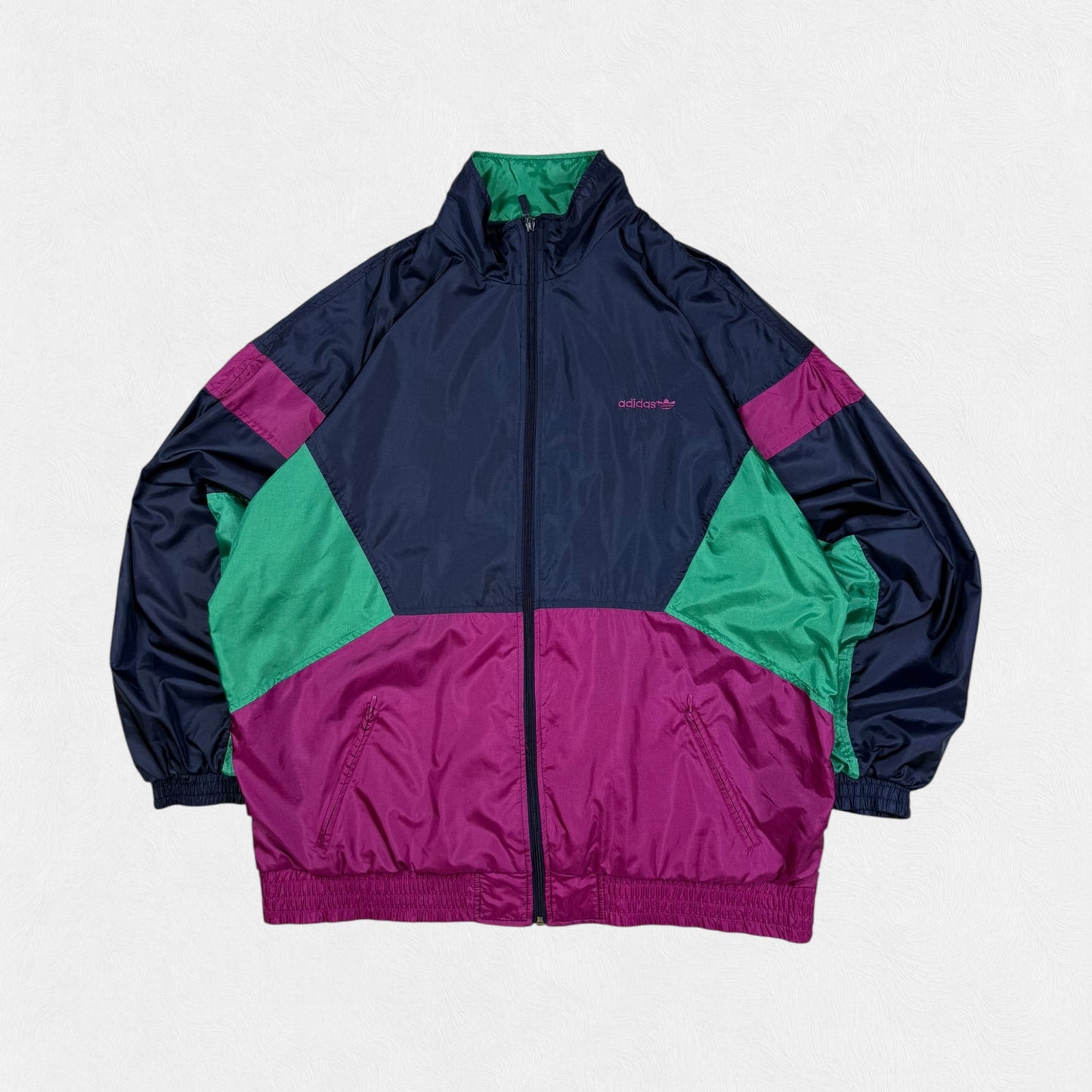 Vintage 90s Adidas originals colour block shell track jacket (XL)
