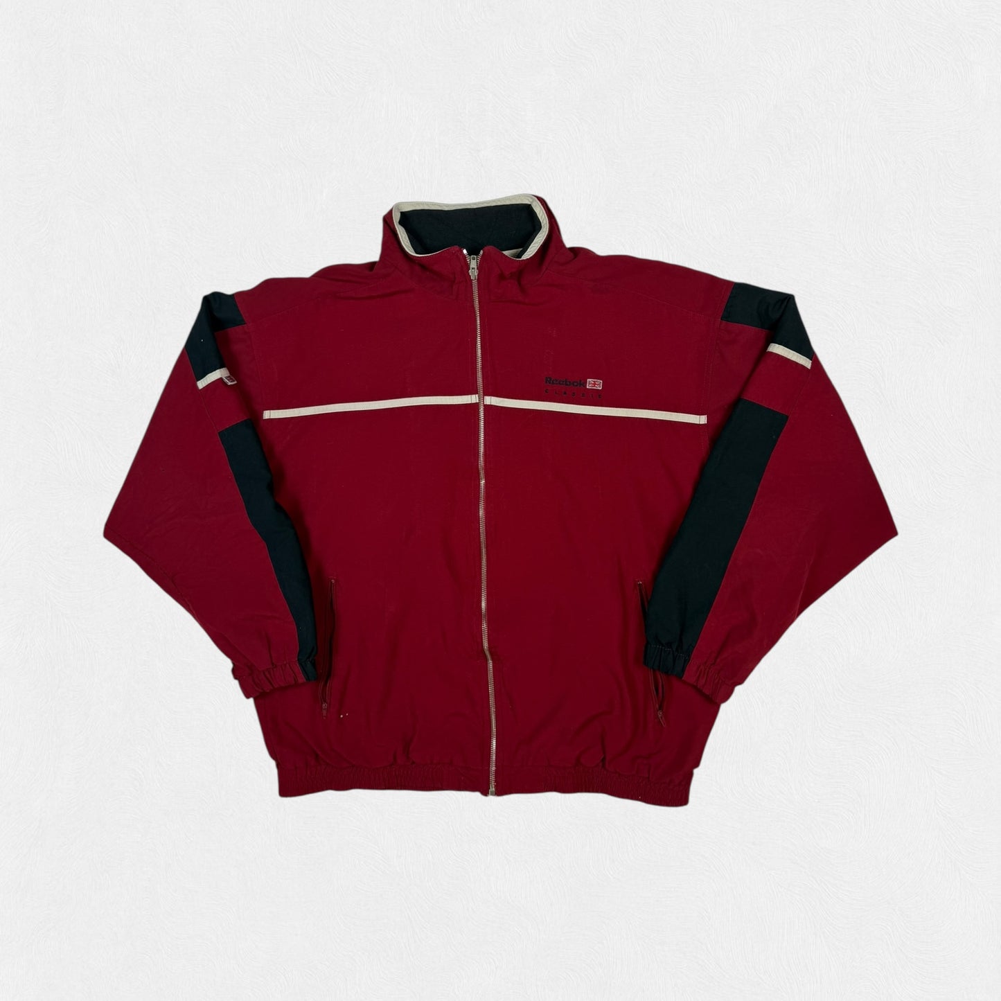 Vintage Reebok classic spell out track jacket (S)