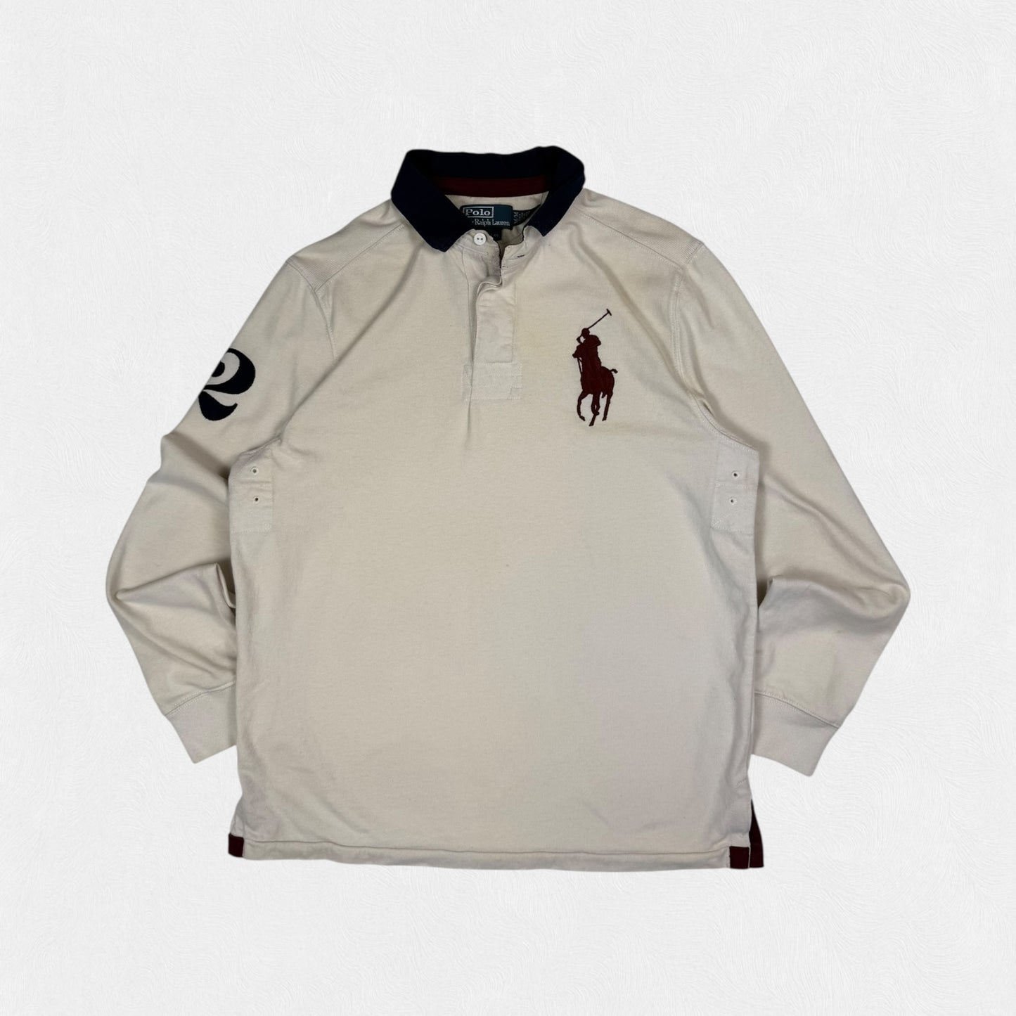 Vintage Polo Ralph Lauren big pony rugby polo shirt (M)