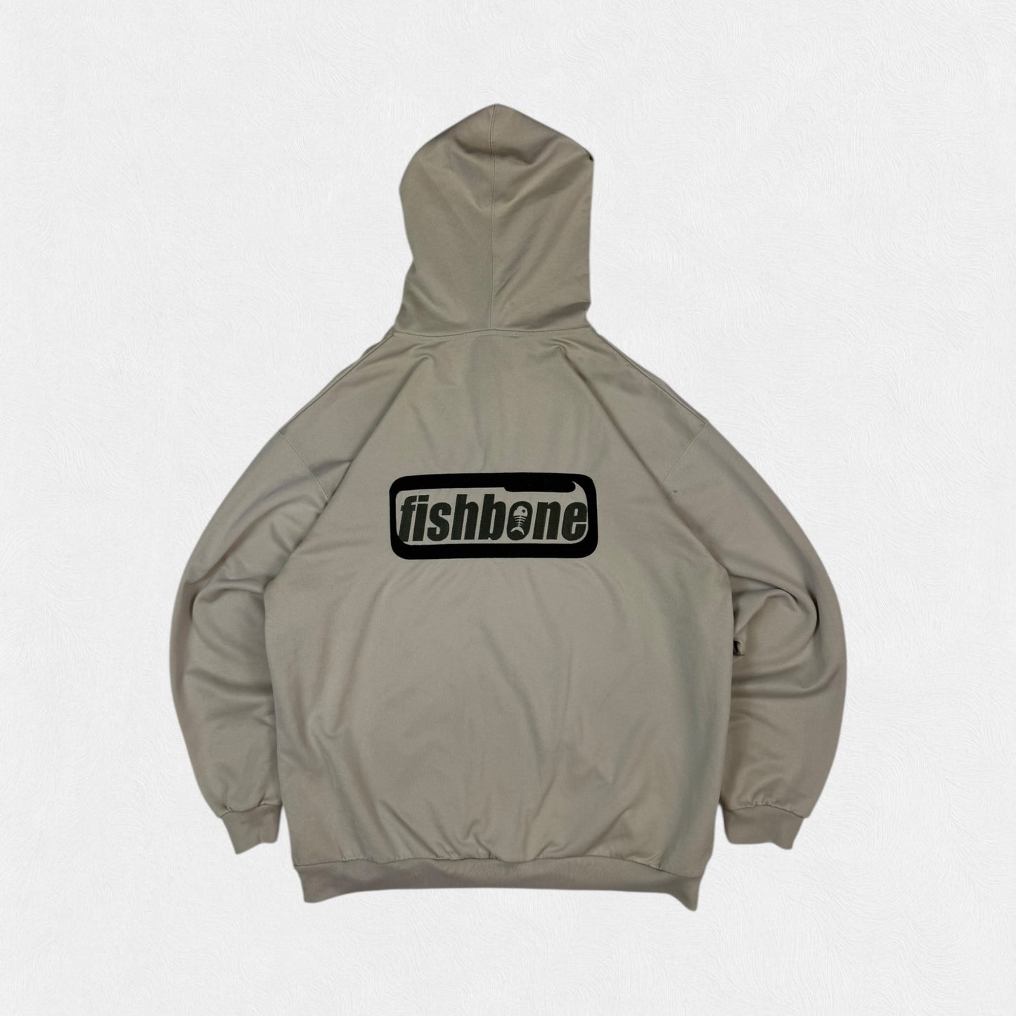 Vintage Y2K Fishbone spell out full zip hoodie (XL)